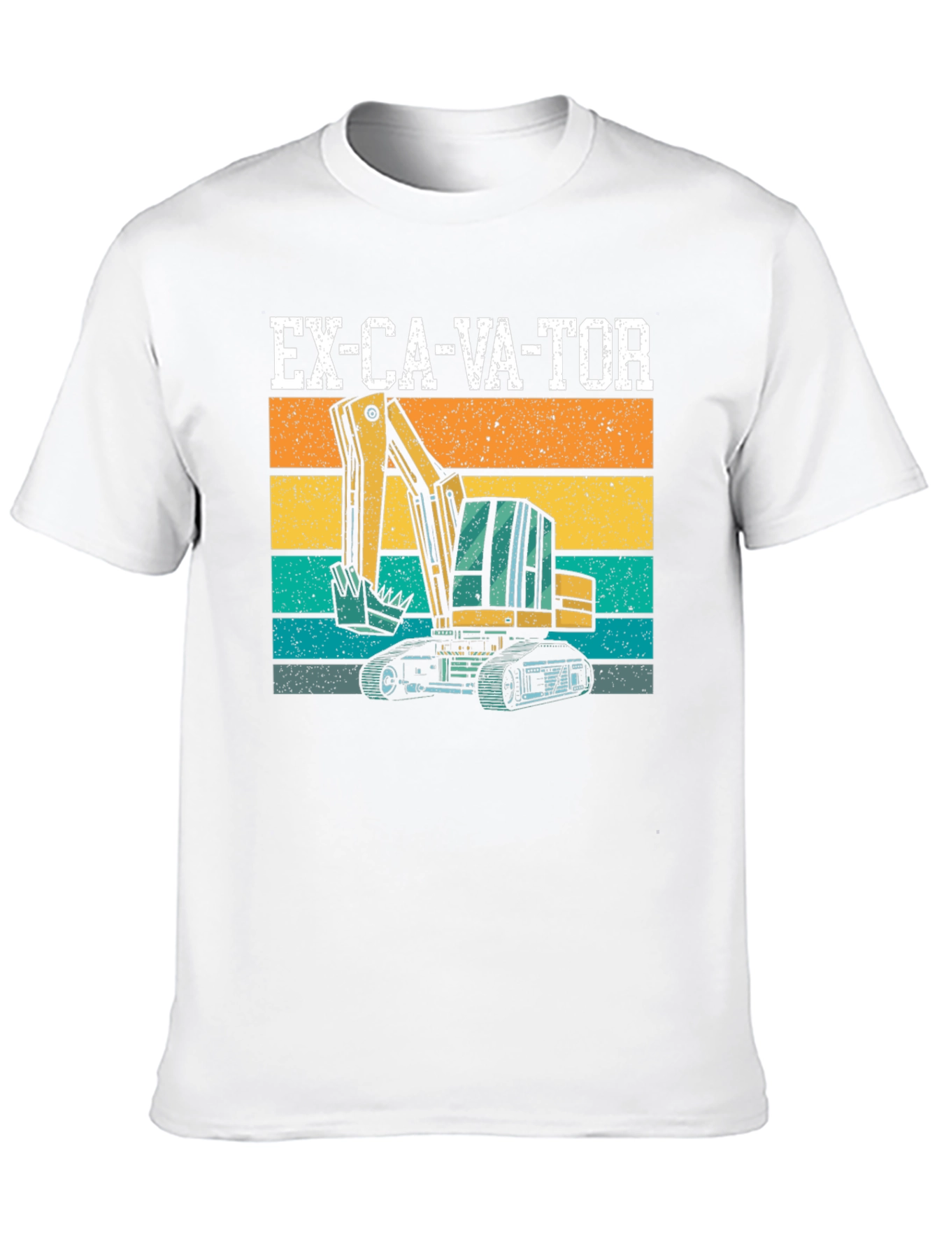 Excavator Graphic Tee - Construction Vehicle T-Shirt