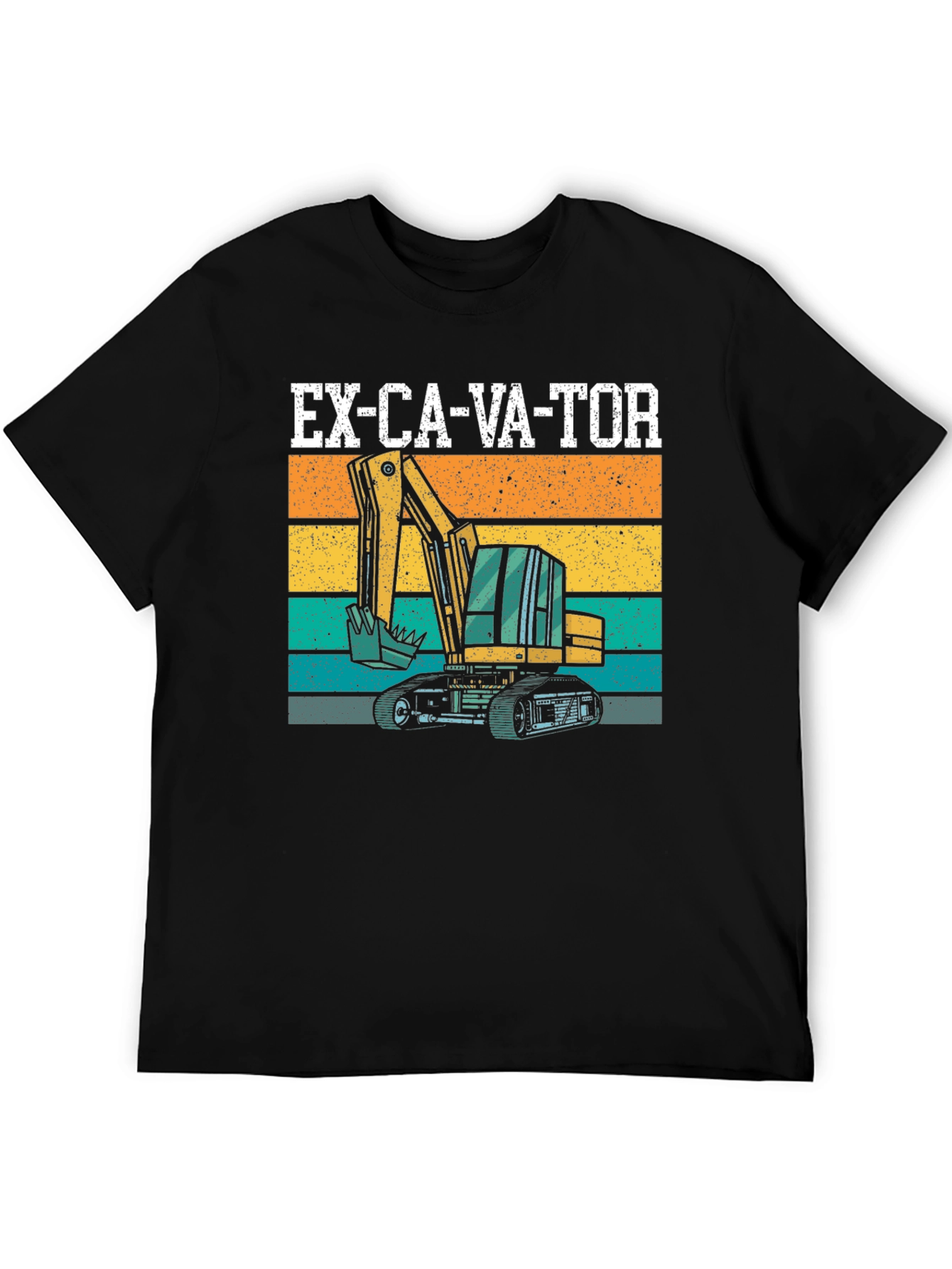 Excavator Graphic Tee - Construction Vehicle T-Shirt