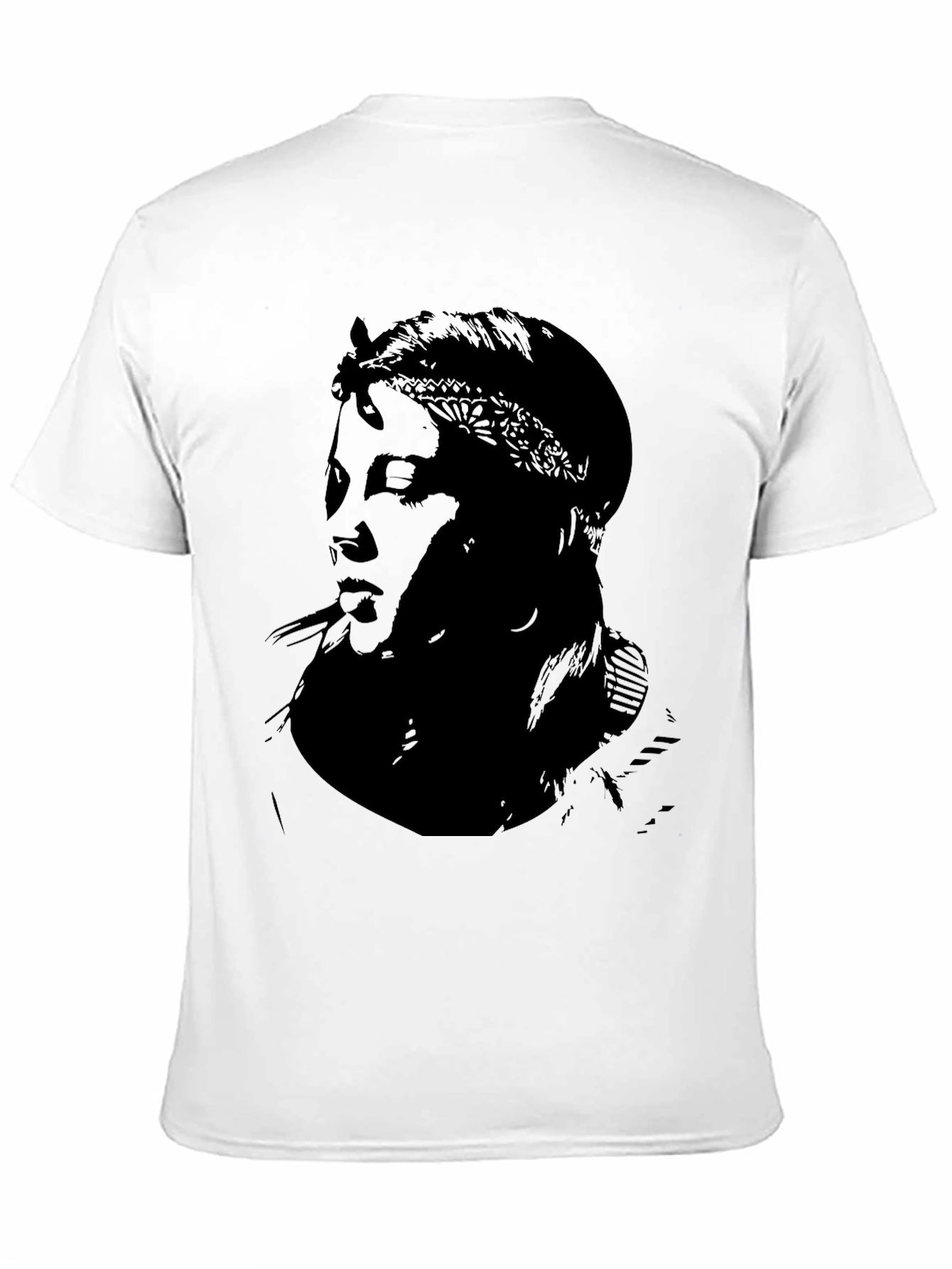 Tupac Silhouette Graphic Black T-Shirt
