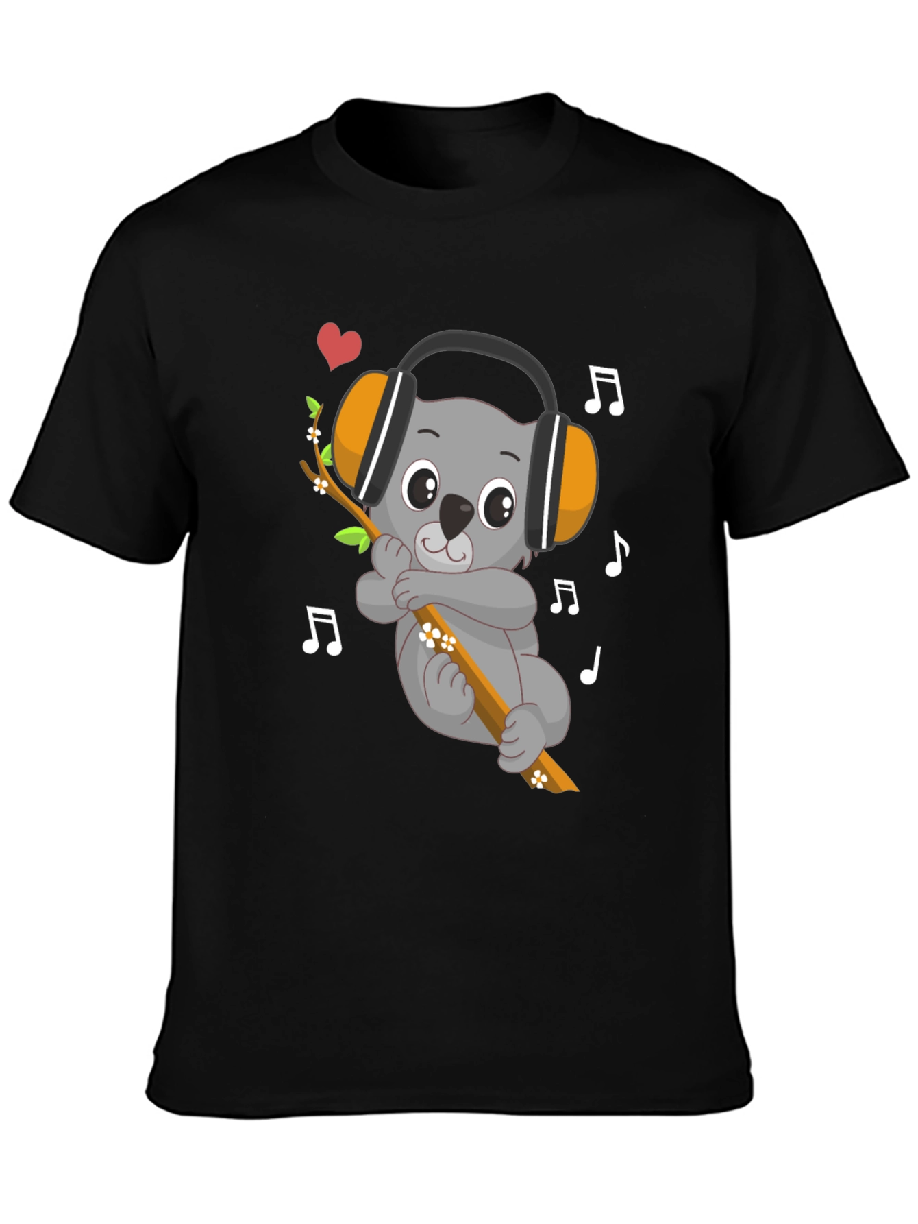 Cute Koala Music Lover Graphic Tee