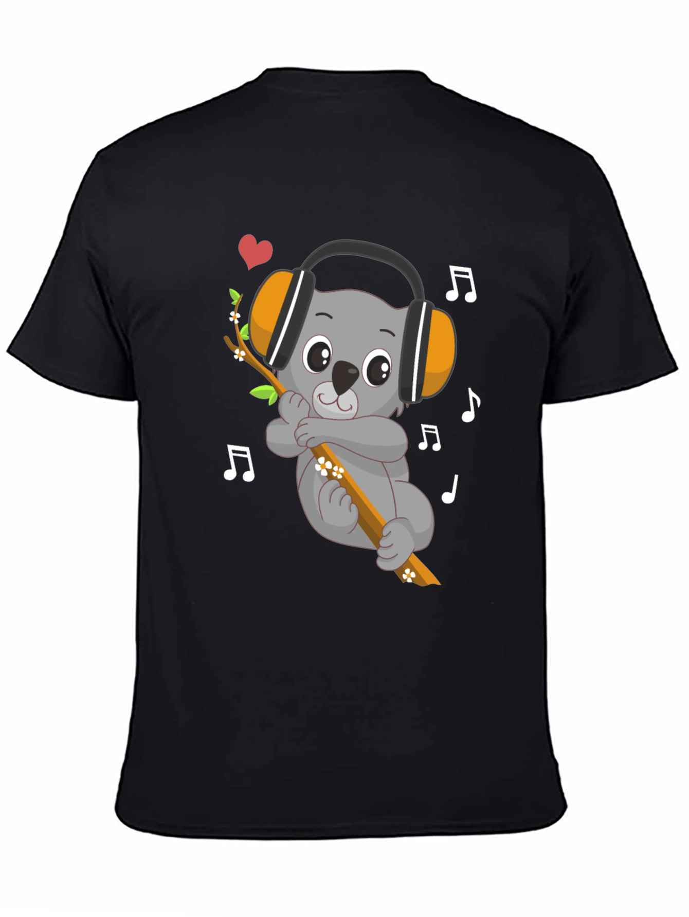 Cute Koala Music Lover Graphic Tee