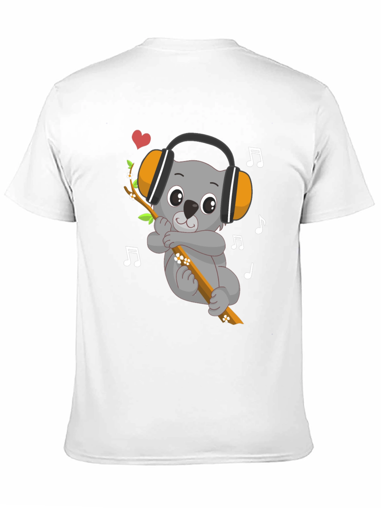 Cute Koala Music Lover Graphic Tee