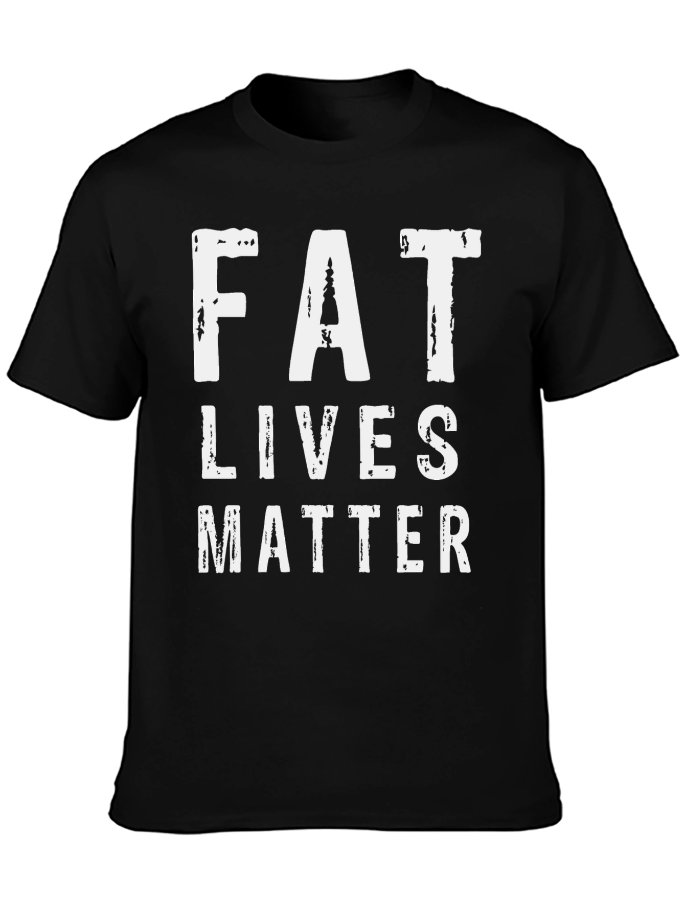 Fat Lives Matter Graphic Tee - Mens Black T-Shirt