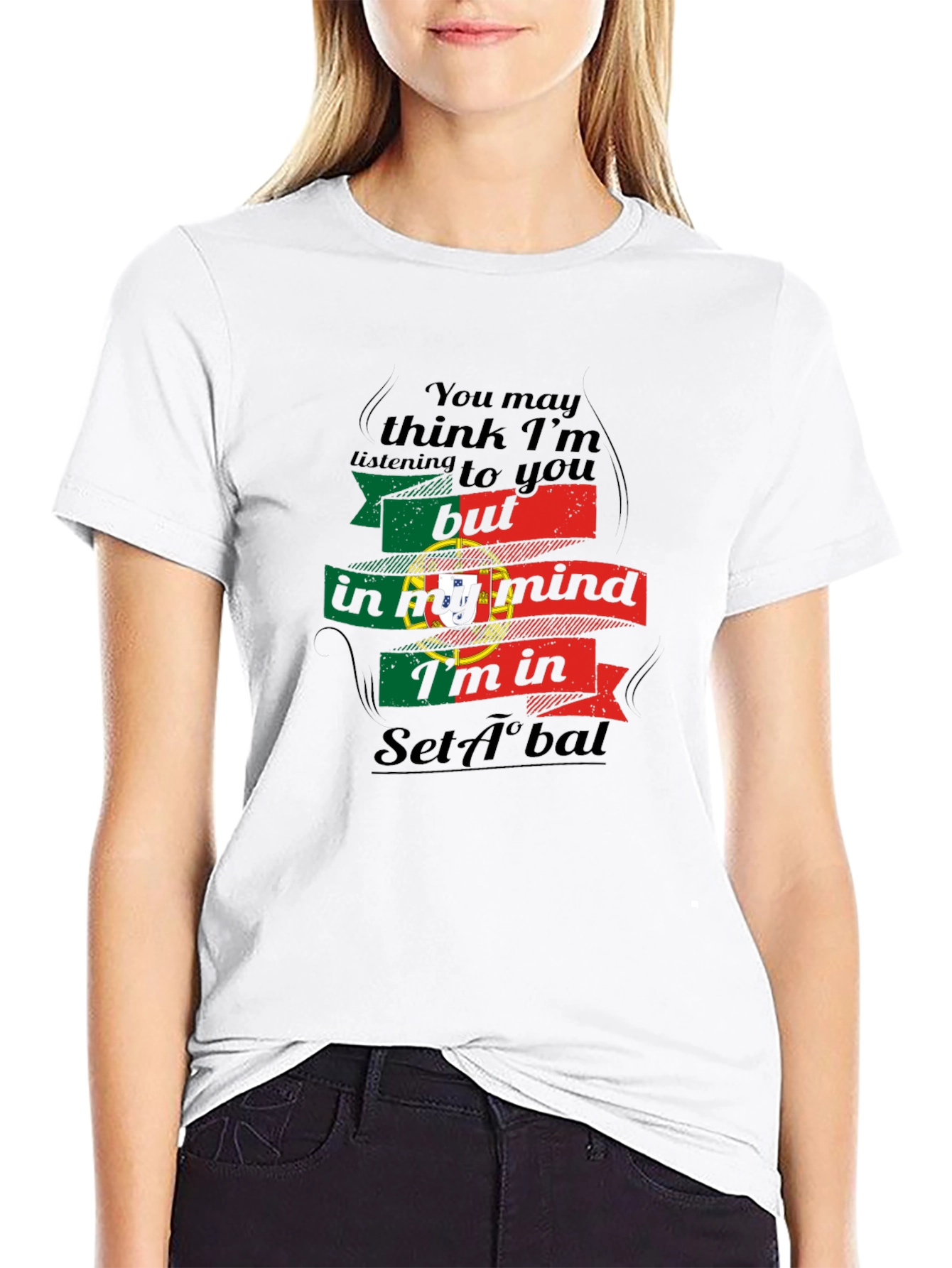 Portugal Setúbal Mind T-Shirt - Novelty Flag Tee
