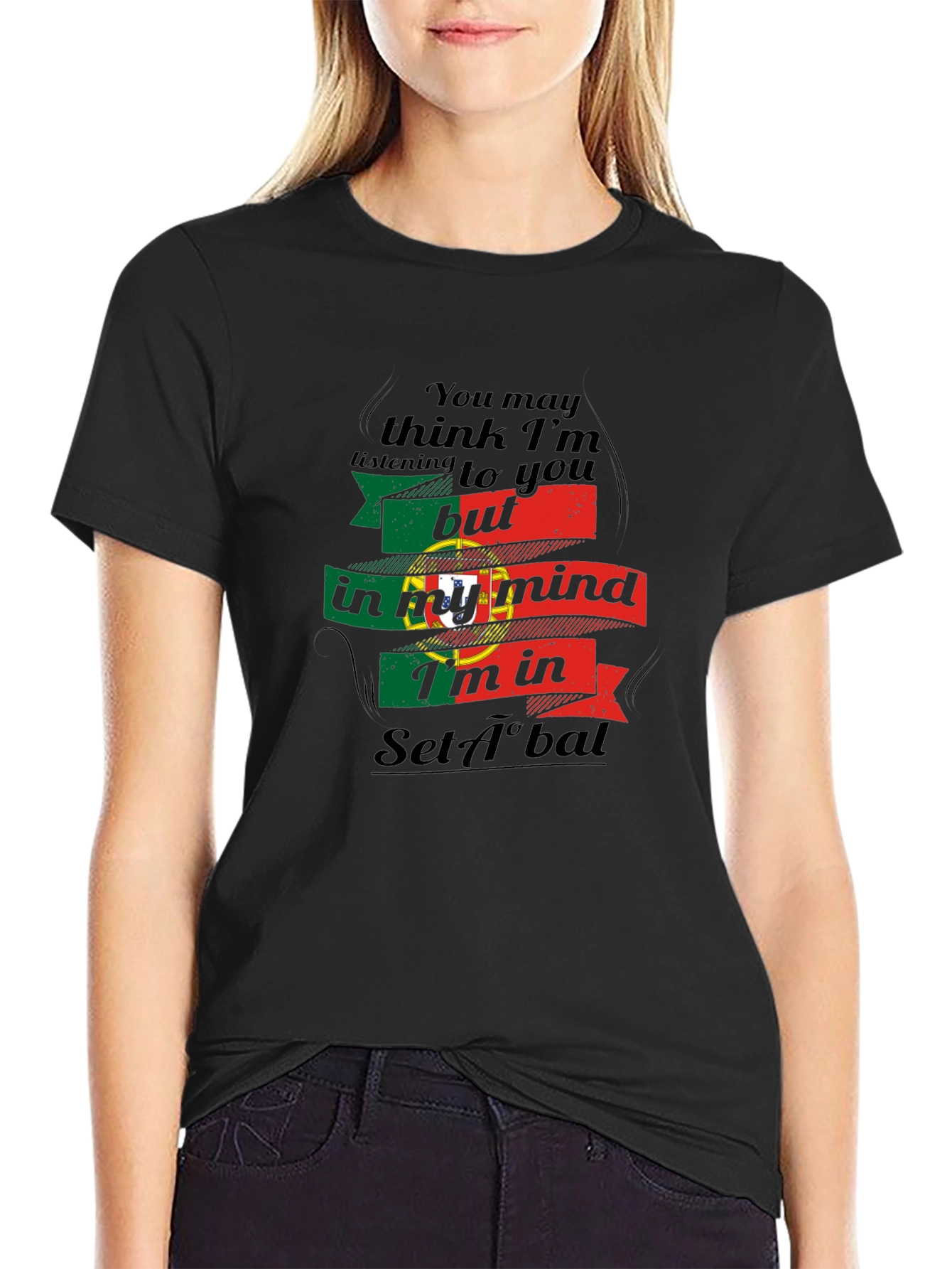 Portugal Setúbal Mind T-Shirt - Novelty Flag Tee