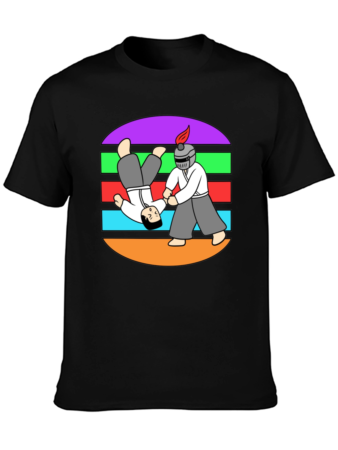 Aikido T-Shirt: Funny Martial Arts Cartoon