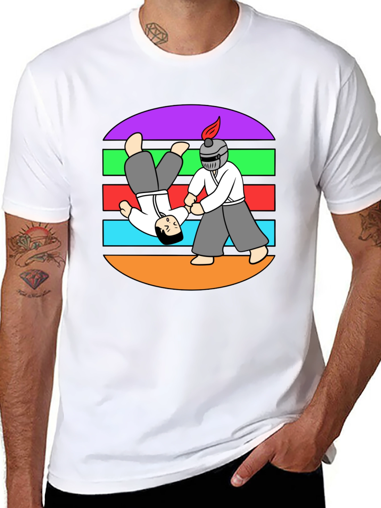 Aikido T-Shirt: Funny Martial Arts Cartoon