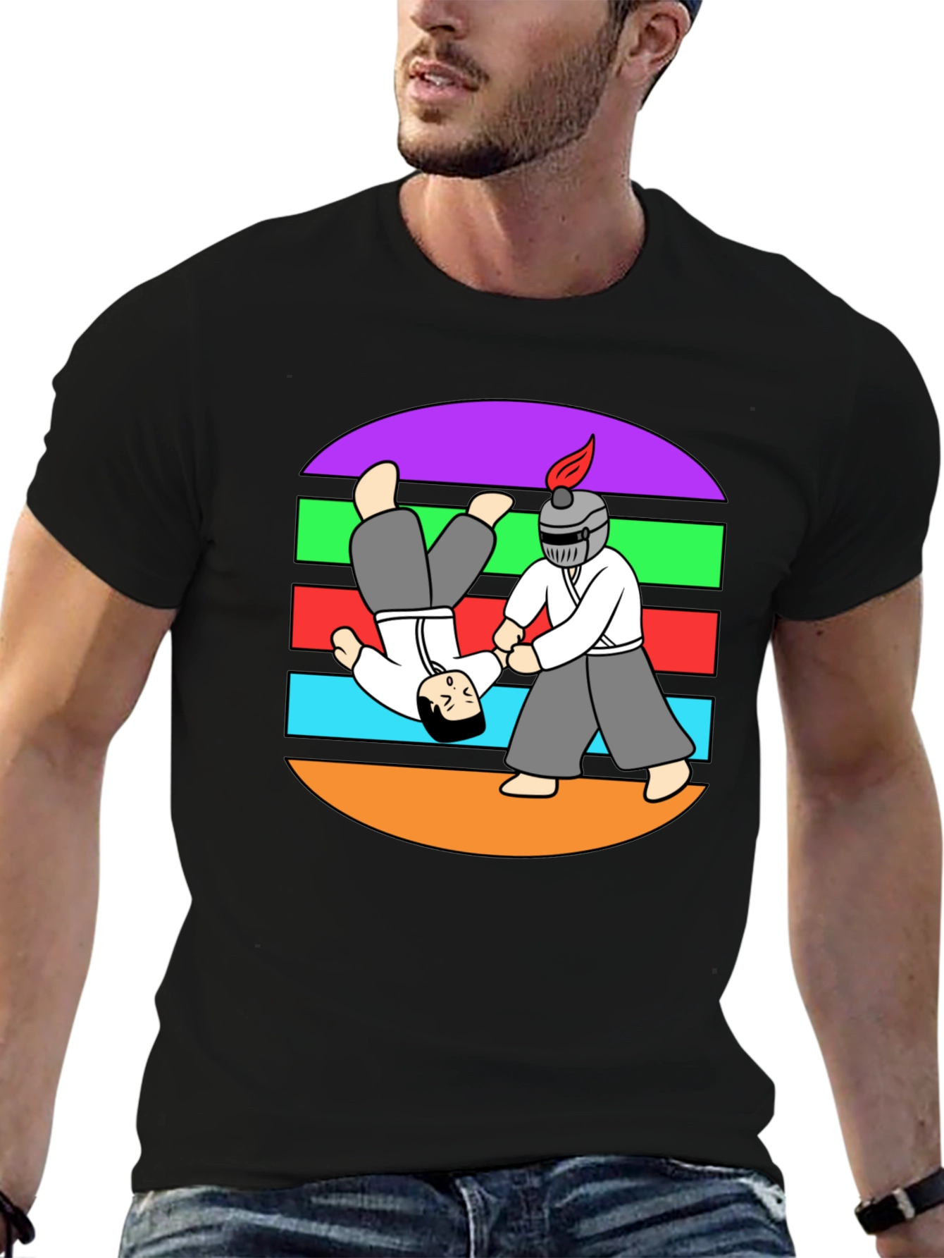 Aikido T-Shirt: Funny Martial Arts Cartoon