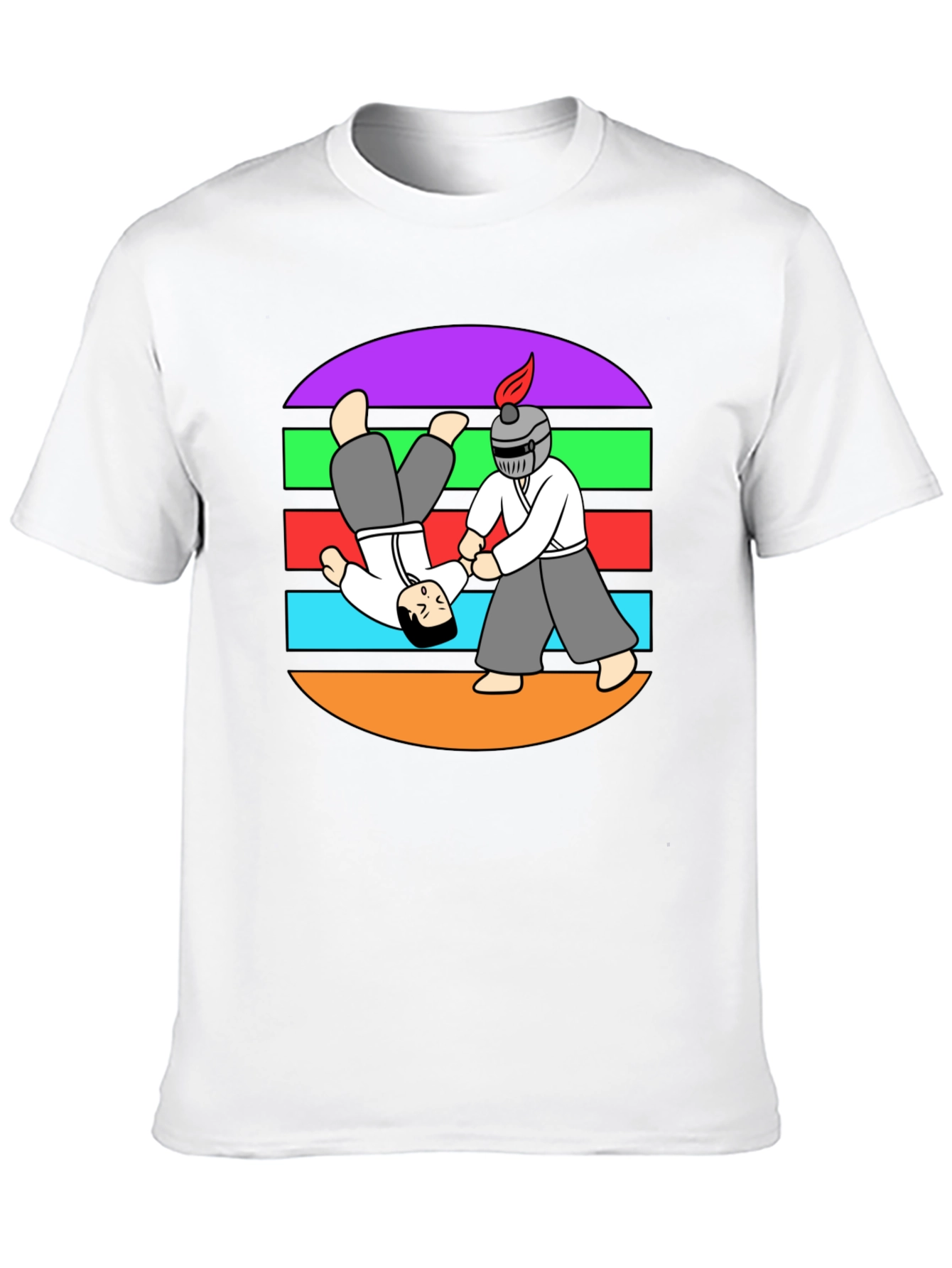 Aikido T-Shirt: Funny Martial Arts Cartoon