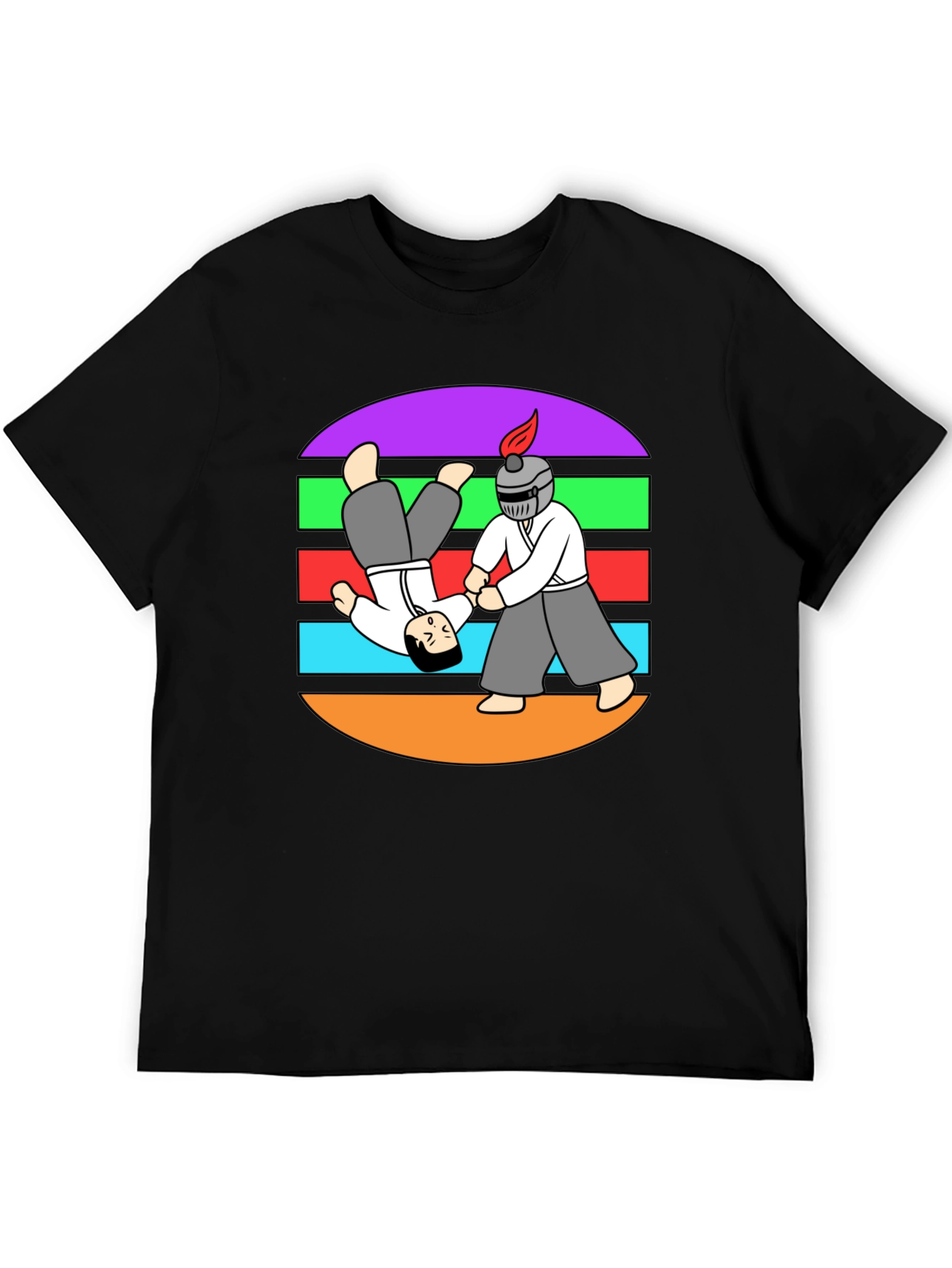 Aikido T-Shirt: Funny Martial Arts Cartoon