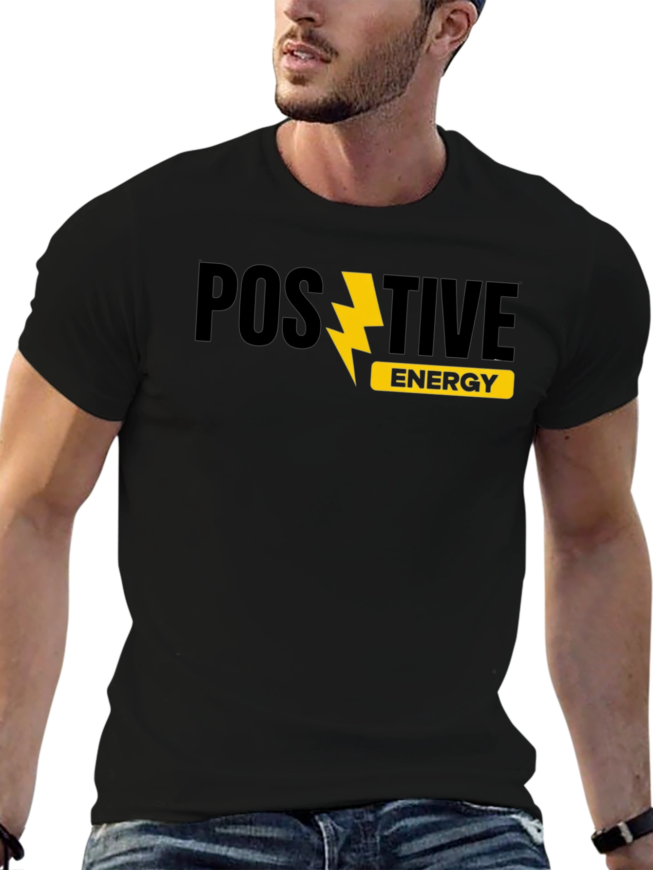 Positive Energy Graphic Tee - Trendy Menswear