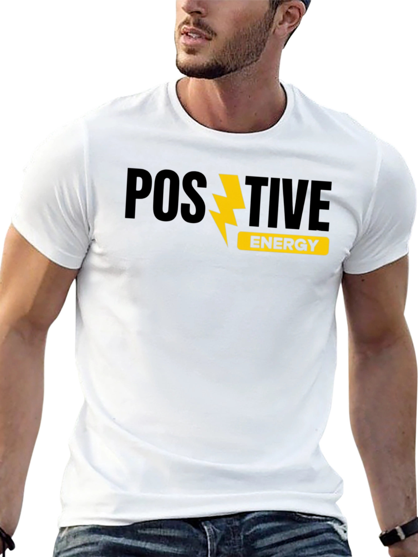 Positive Energy Graphic Tee - Trendy Menswear