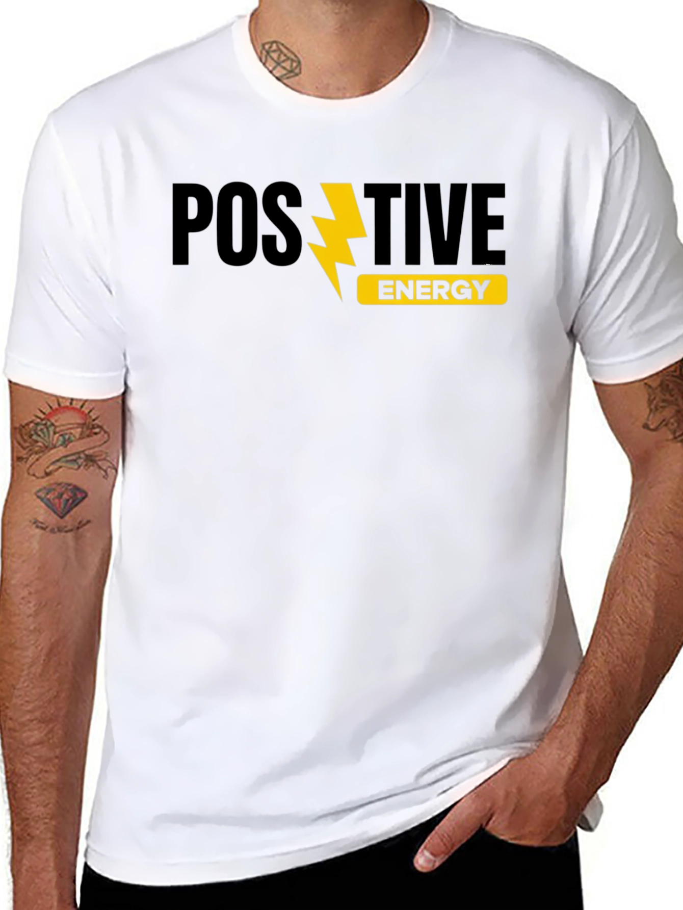 Positive Energy Graphic Tee - Trendy Menswear