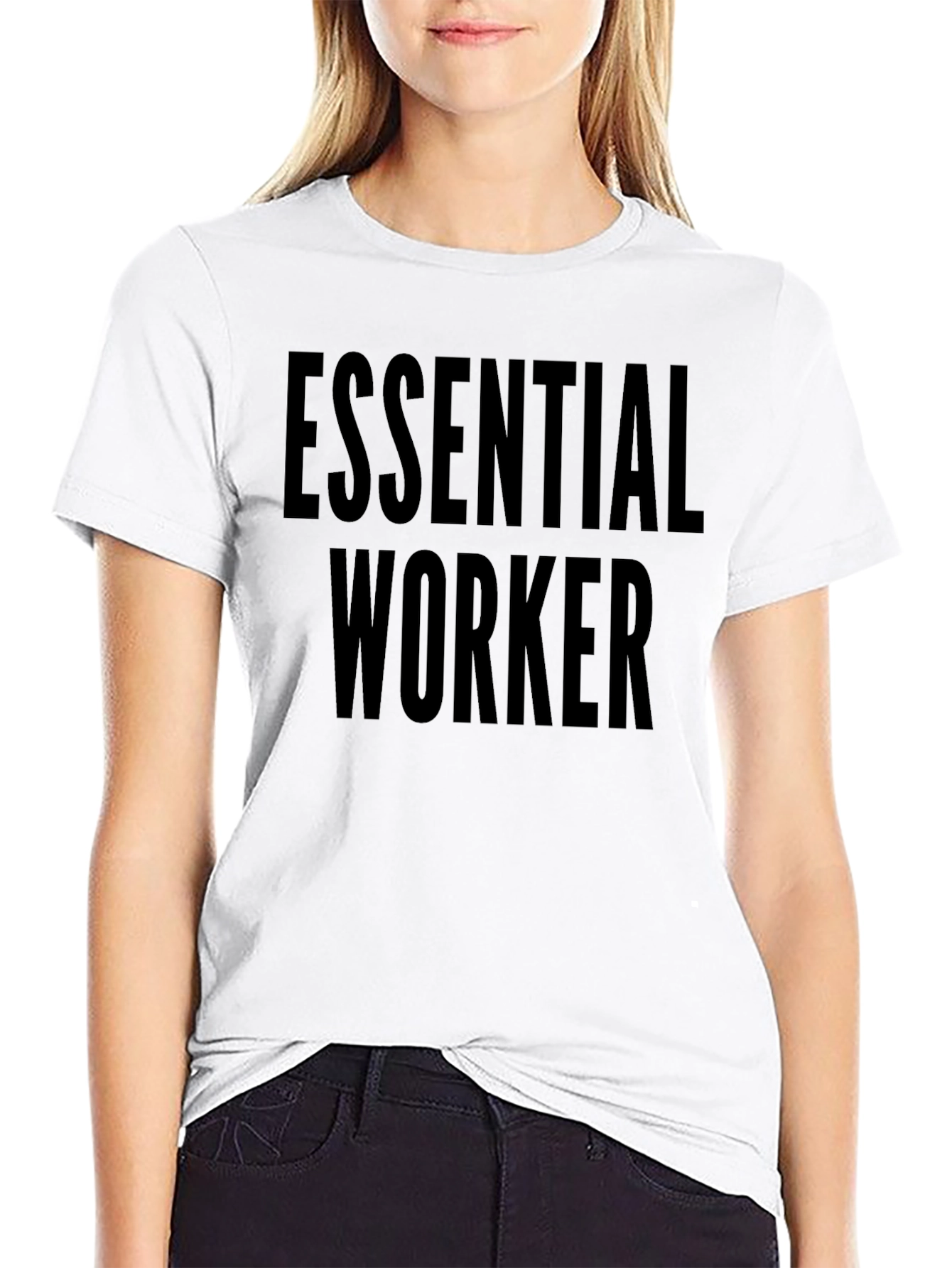 Essential Worker Black T-Shirt