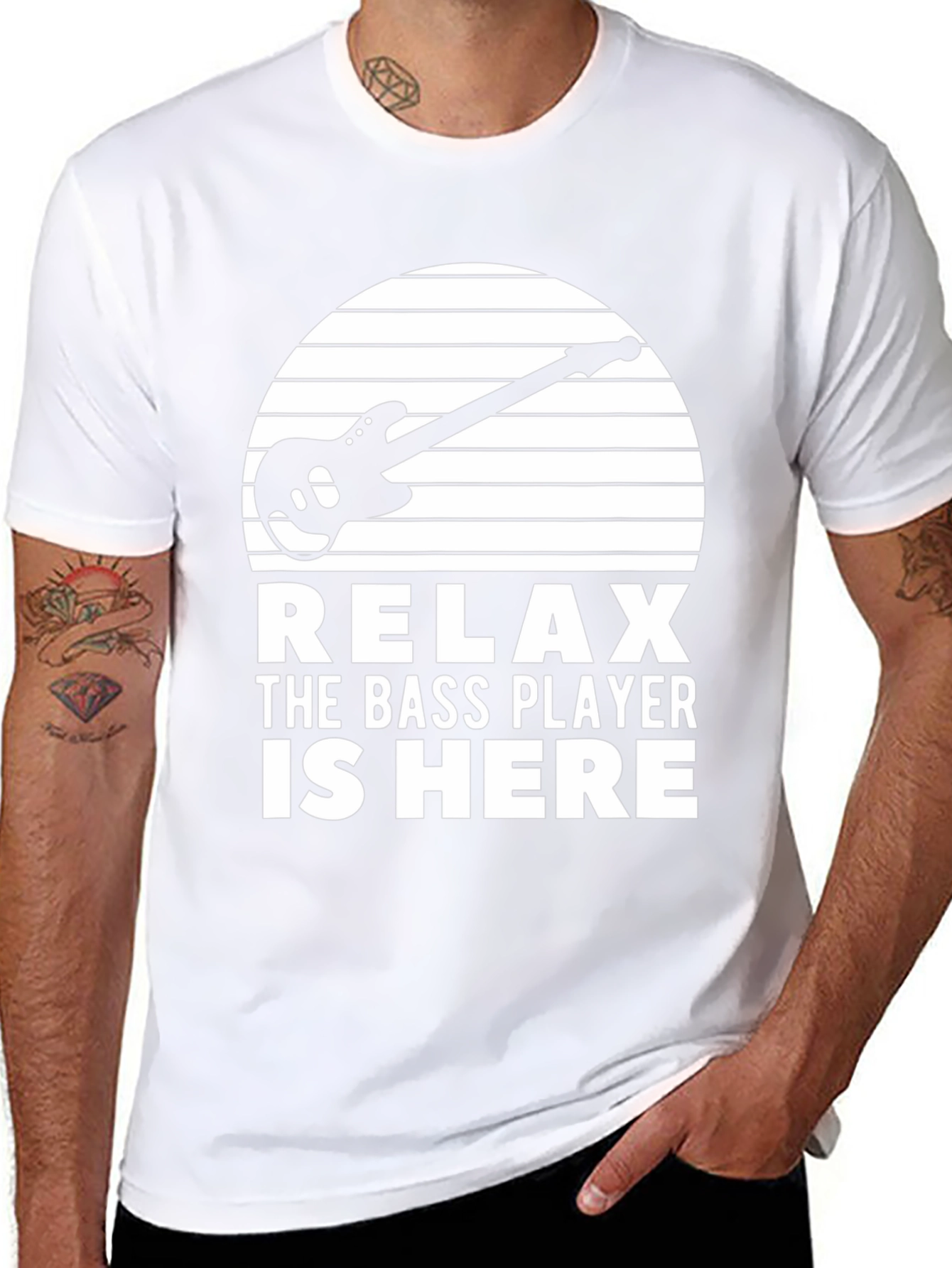 Relax The Bass Player Is Here Graphic T-Shirt