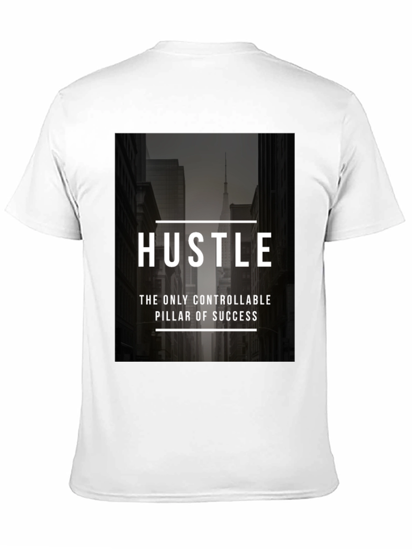 Hustle T-Shirt: Cityscape Motivation Tee