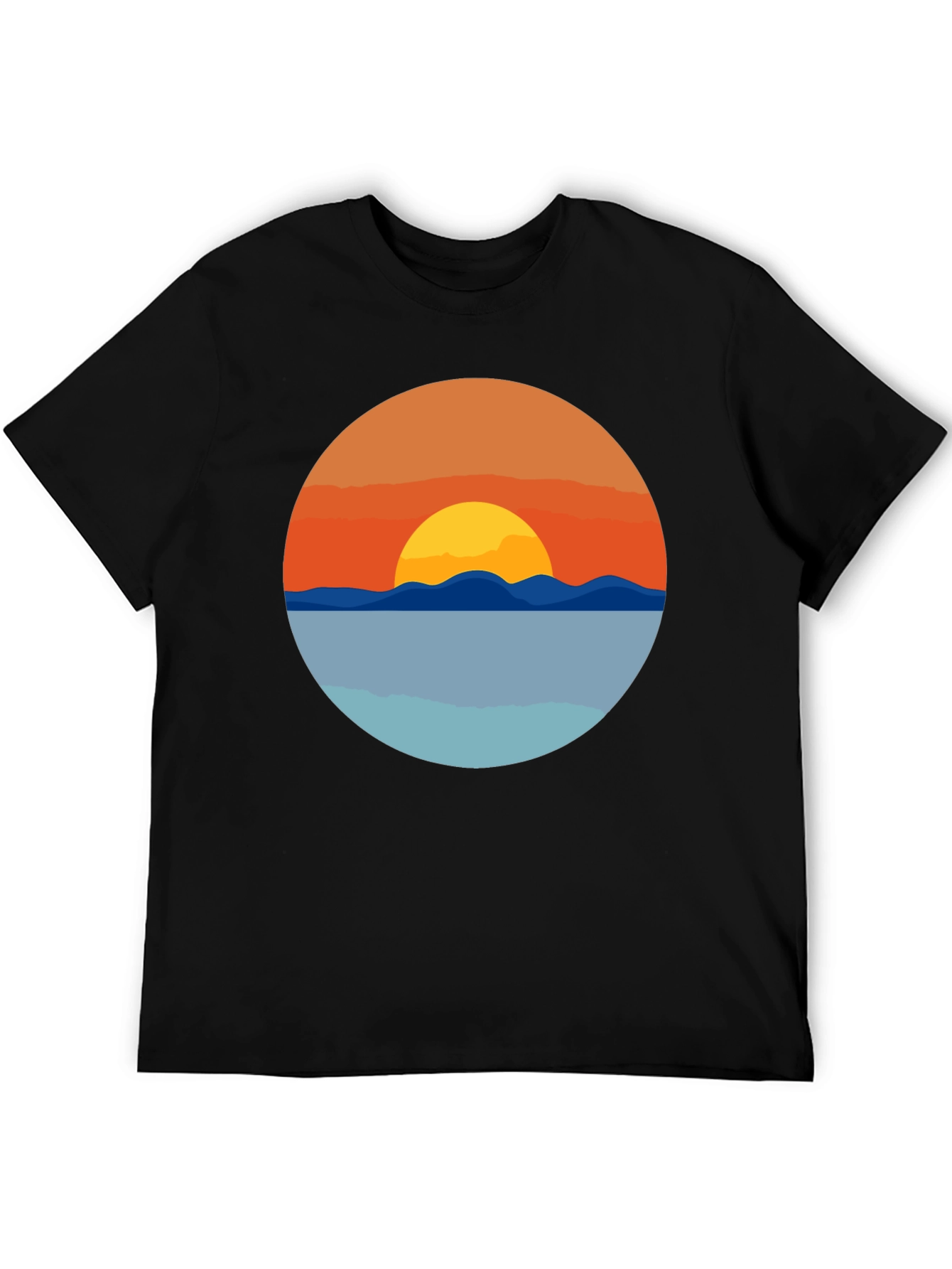 Sunset Graphic T-Shirt - Coastal Design