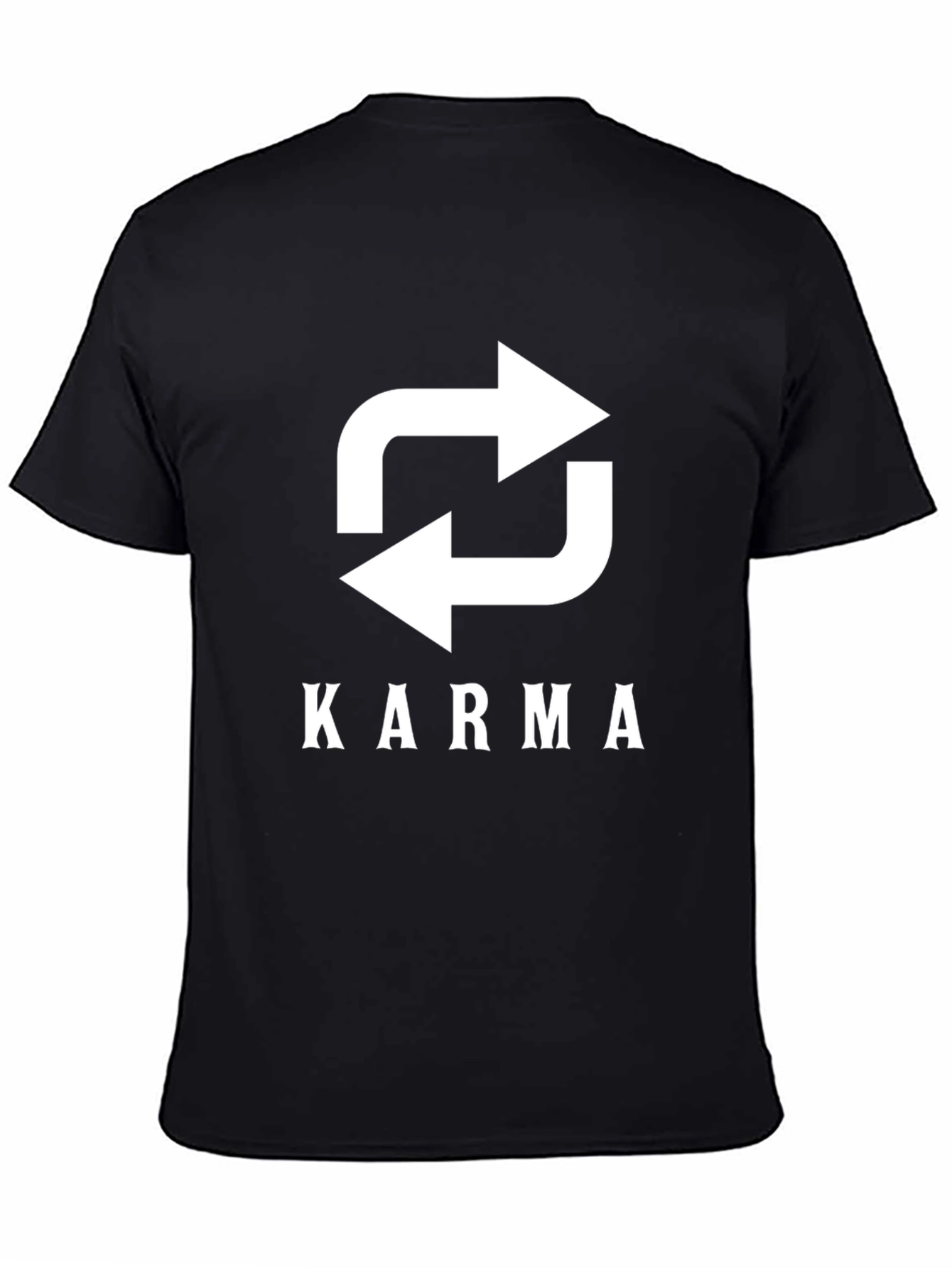 Karma Recycle Arrow Graphic Tee - Black