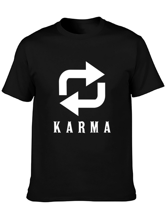 Karma Recycle Arrow Graphic Tee - Black