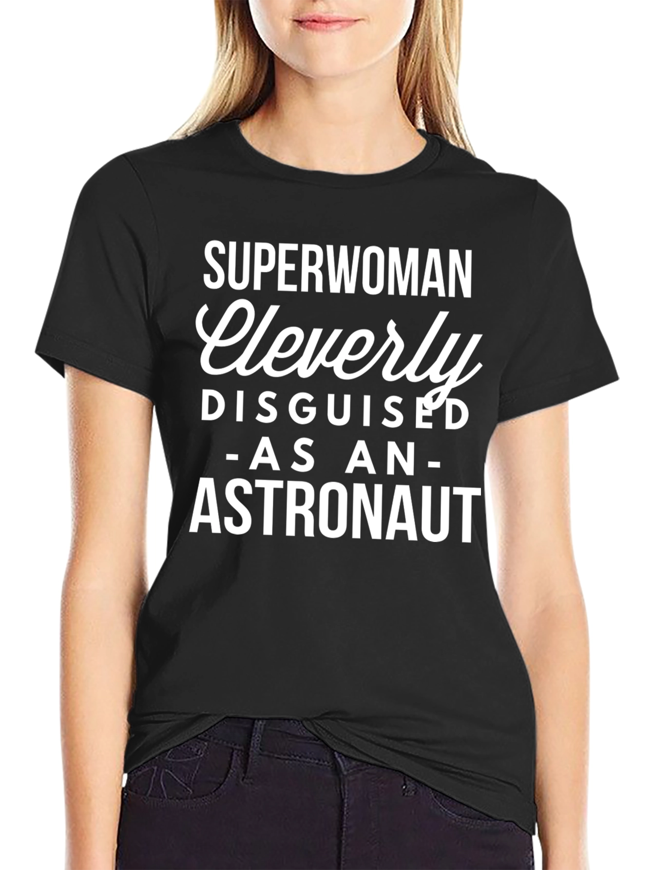 Superwoman Astronaut Novelty Graphic Tee