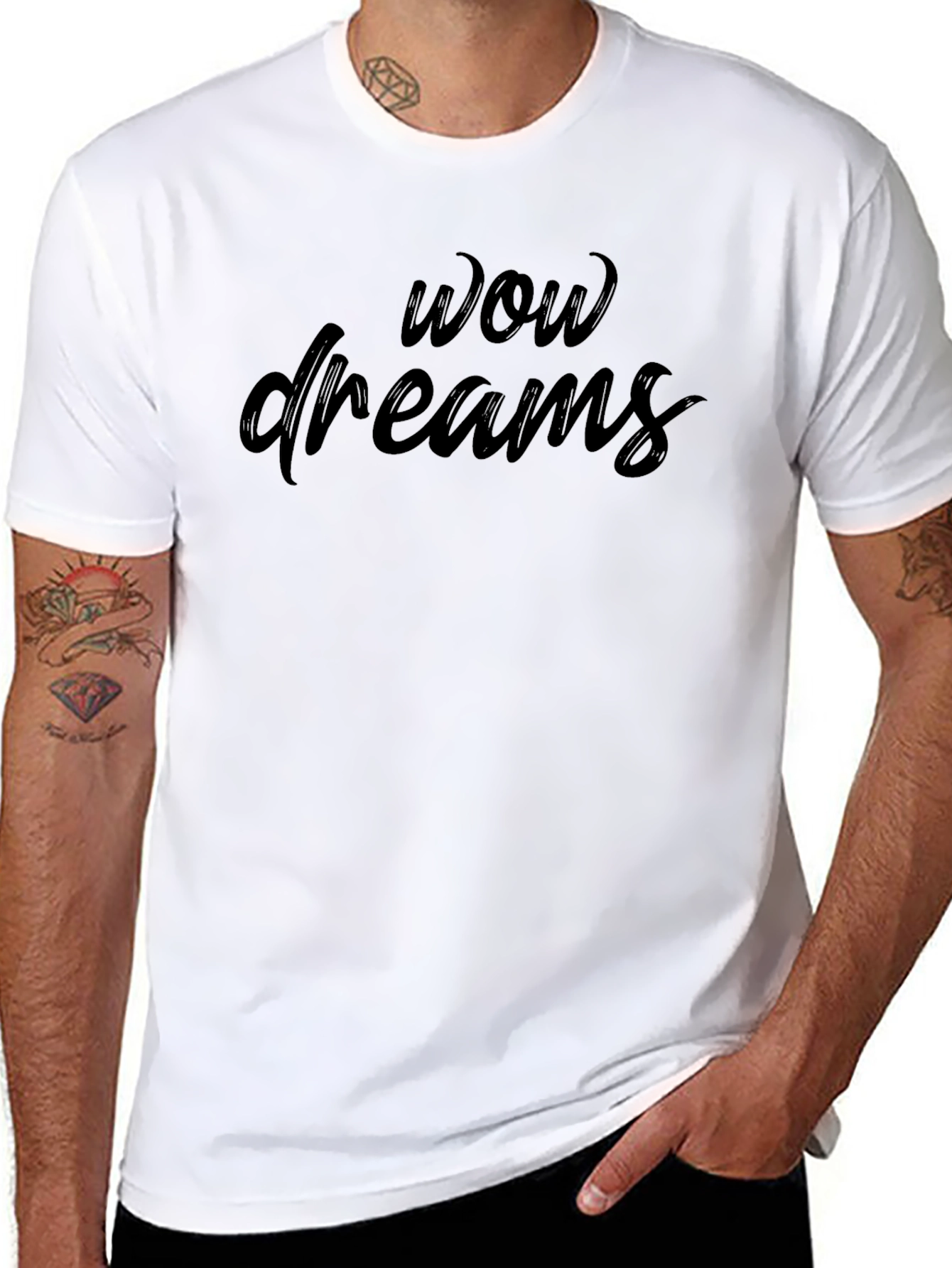 Wow Dreams Black T-Shirt