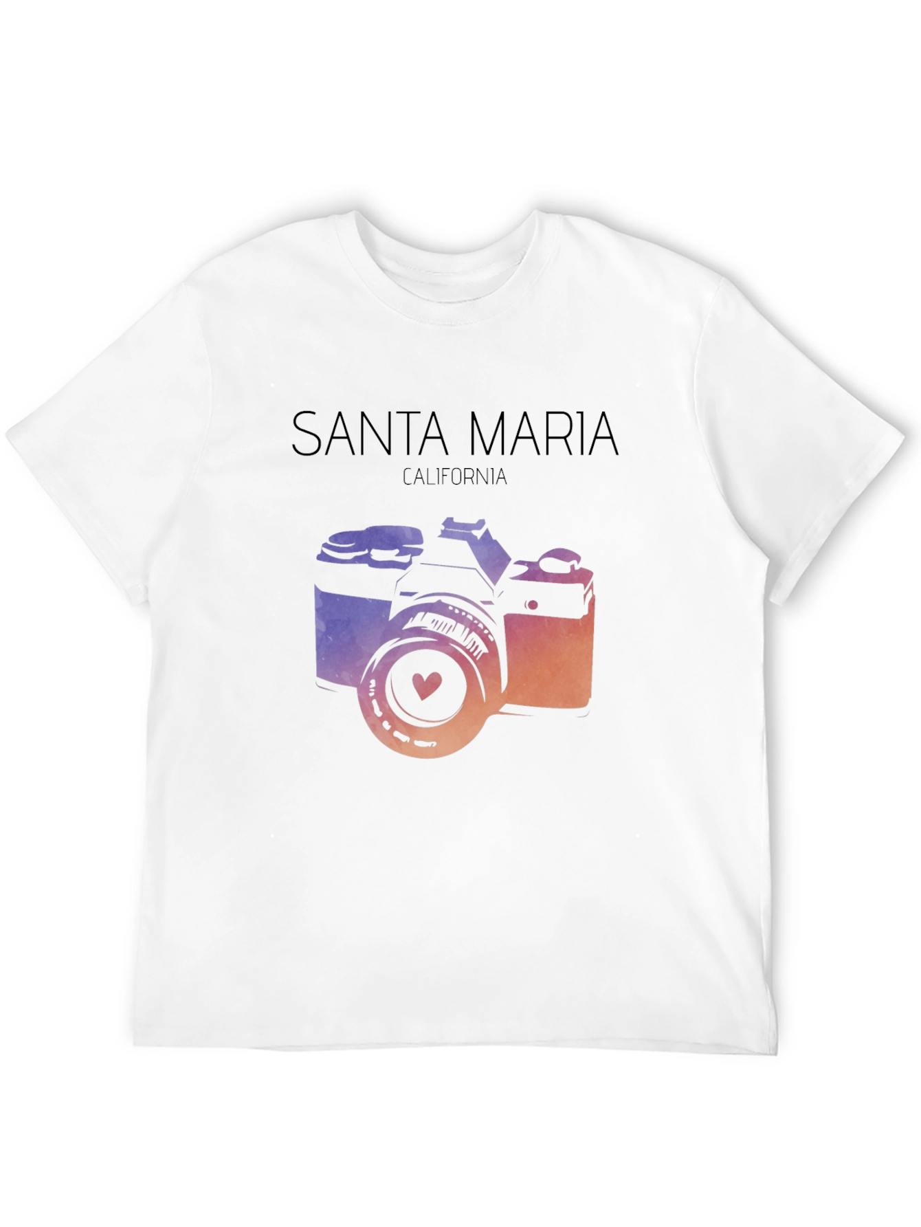 Santa Maria California Camera Graphic T-Shirt