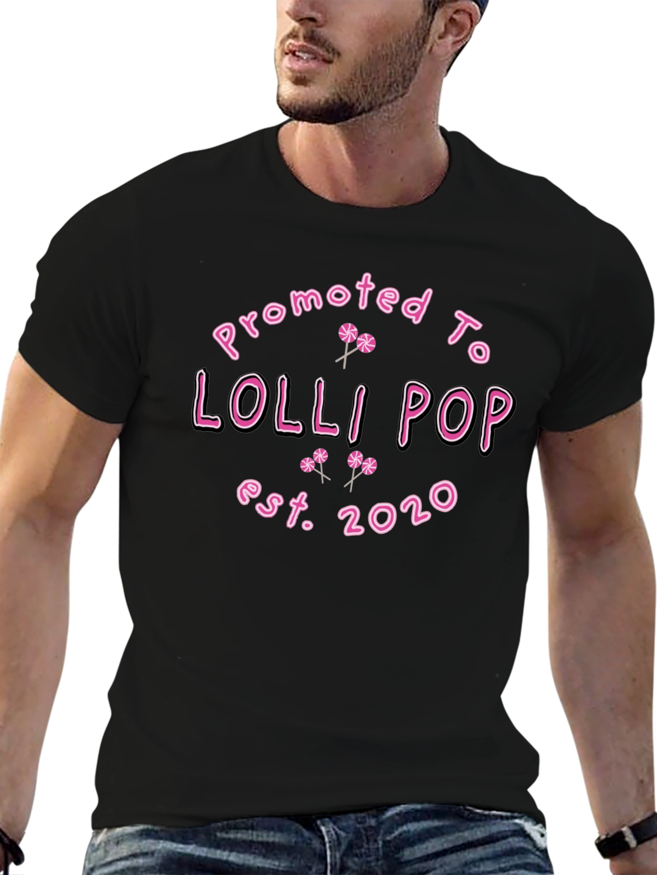Promoted To Lollipop T-Shirt - Est. 2020 - Black
