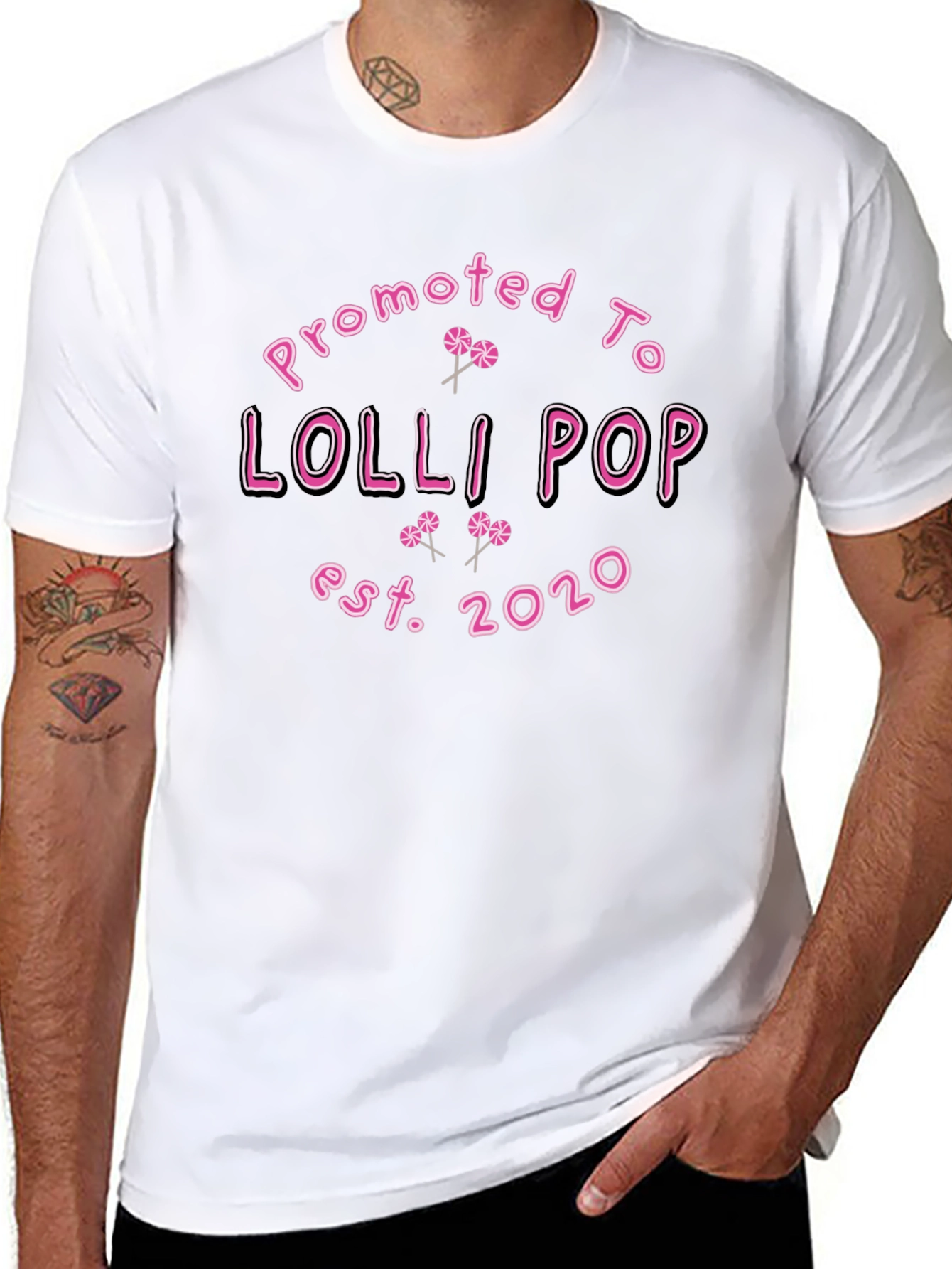 Promoted To Lollipop T-Shirt - Est. 2020 - Black