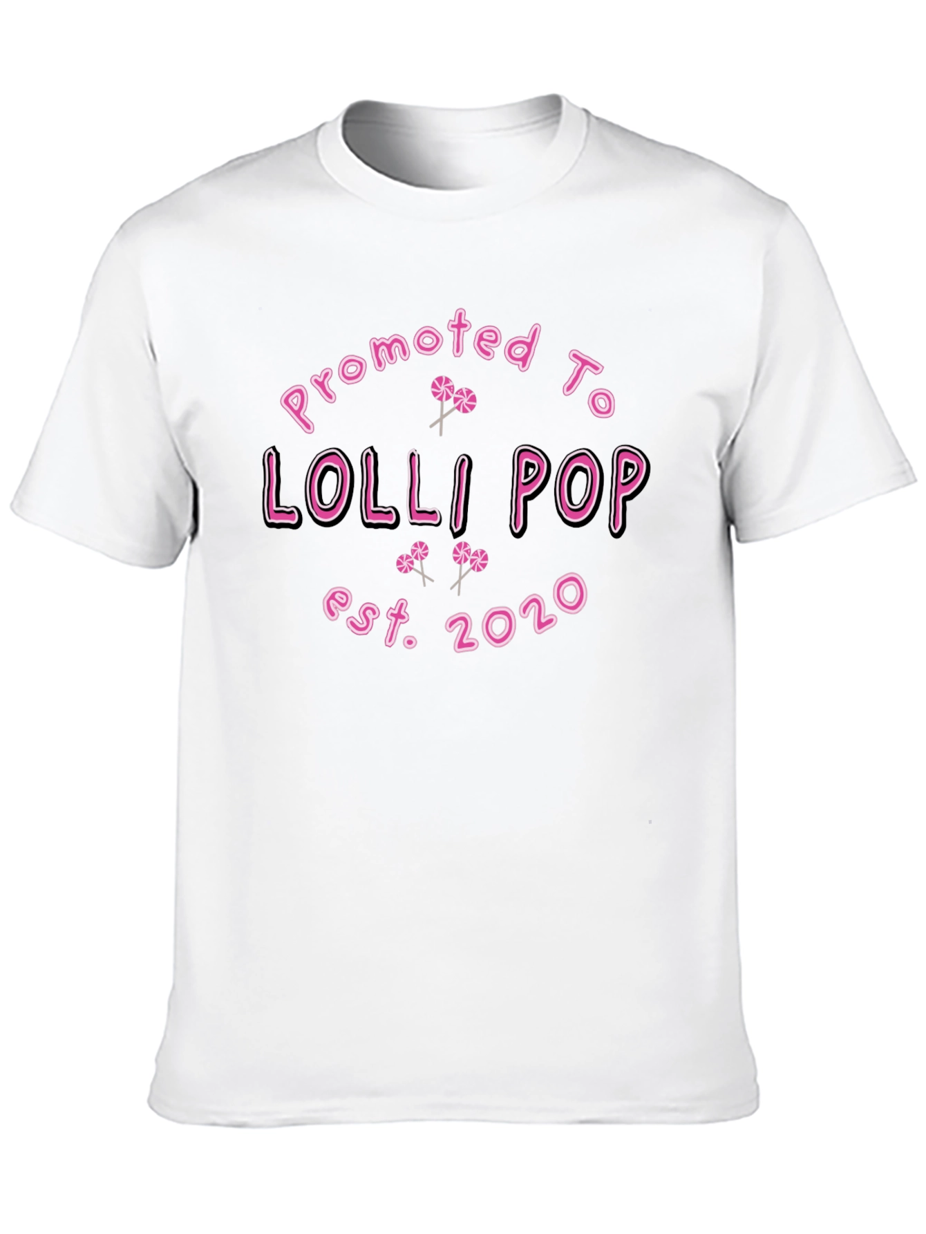 Promoted To Lollipop T-Shirt - Est. 2020 - Black
