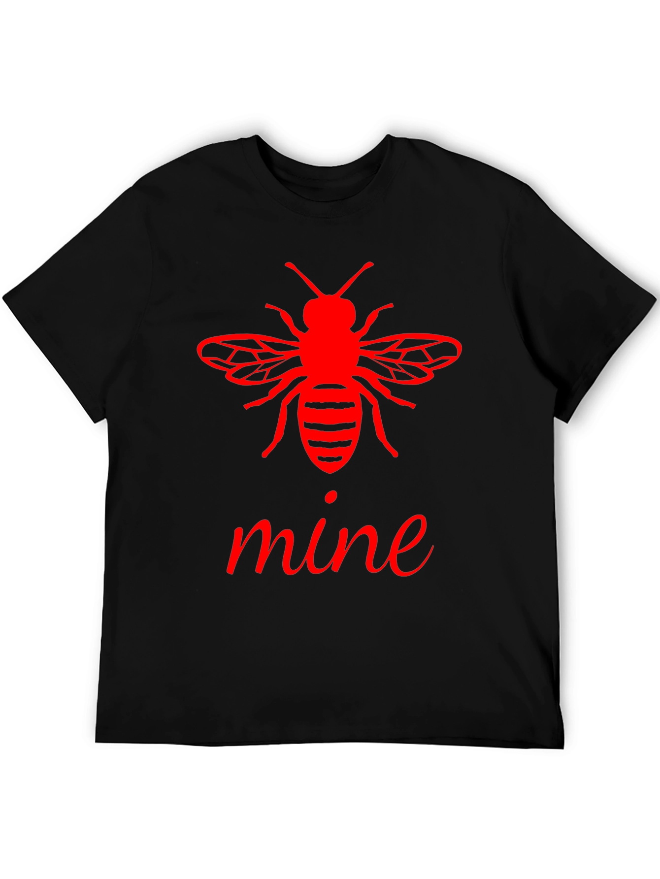 Bee Mine Graphic Tee - Stylish Black T-Shirt