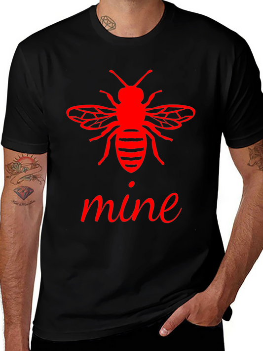Bee Mine Graphic Tee - Stylish Black T-Shirt