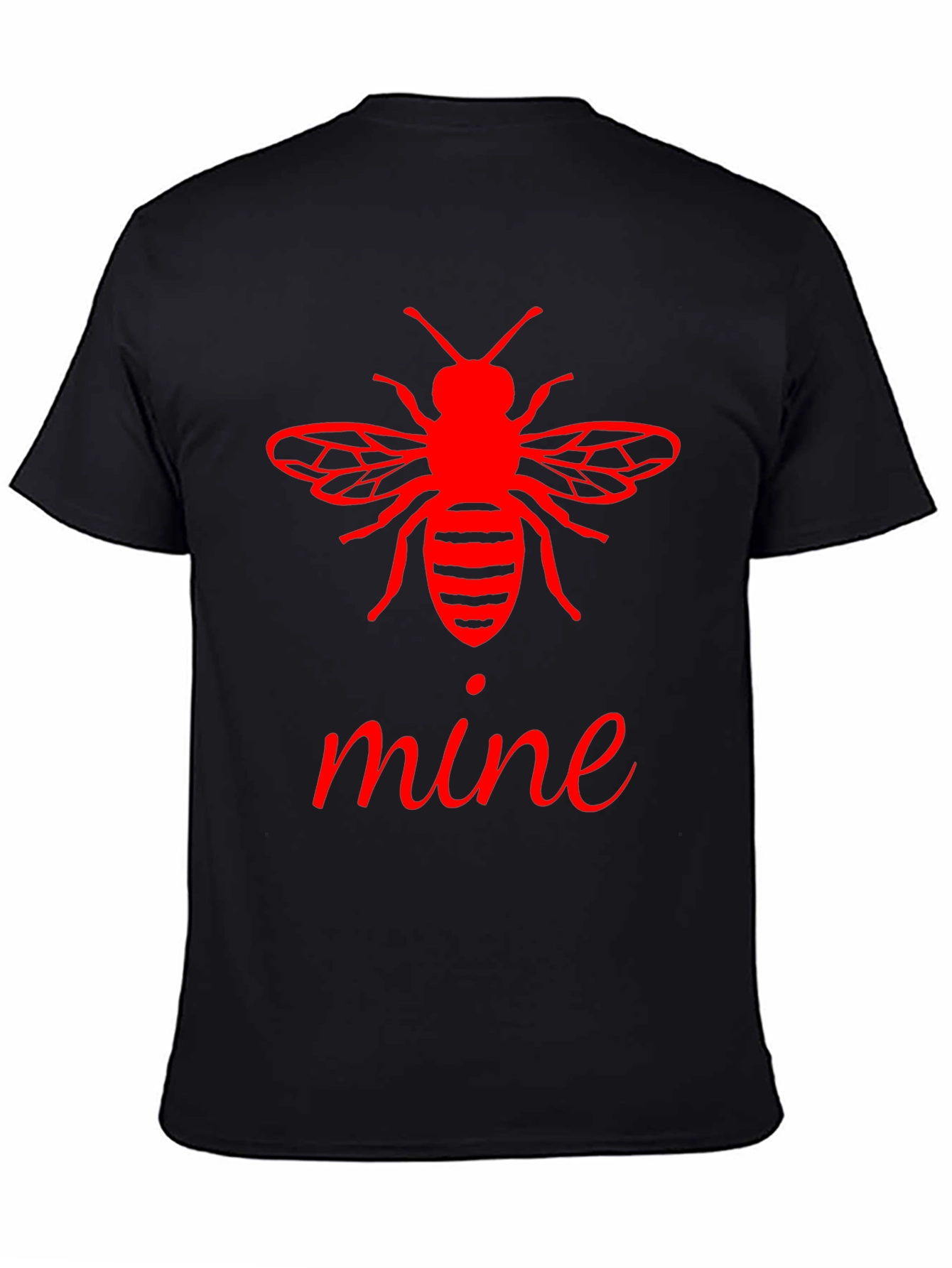Bee Mine Graphic Tee - Stylish Black T-Shirt