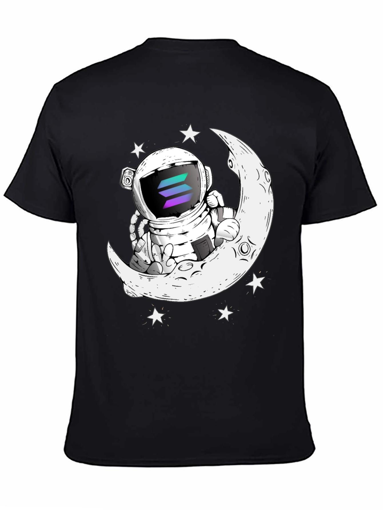 Astronaut Moon T-Shirt - Crypto Space Tee