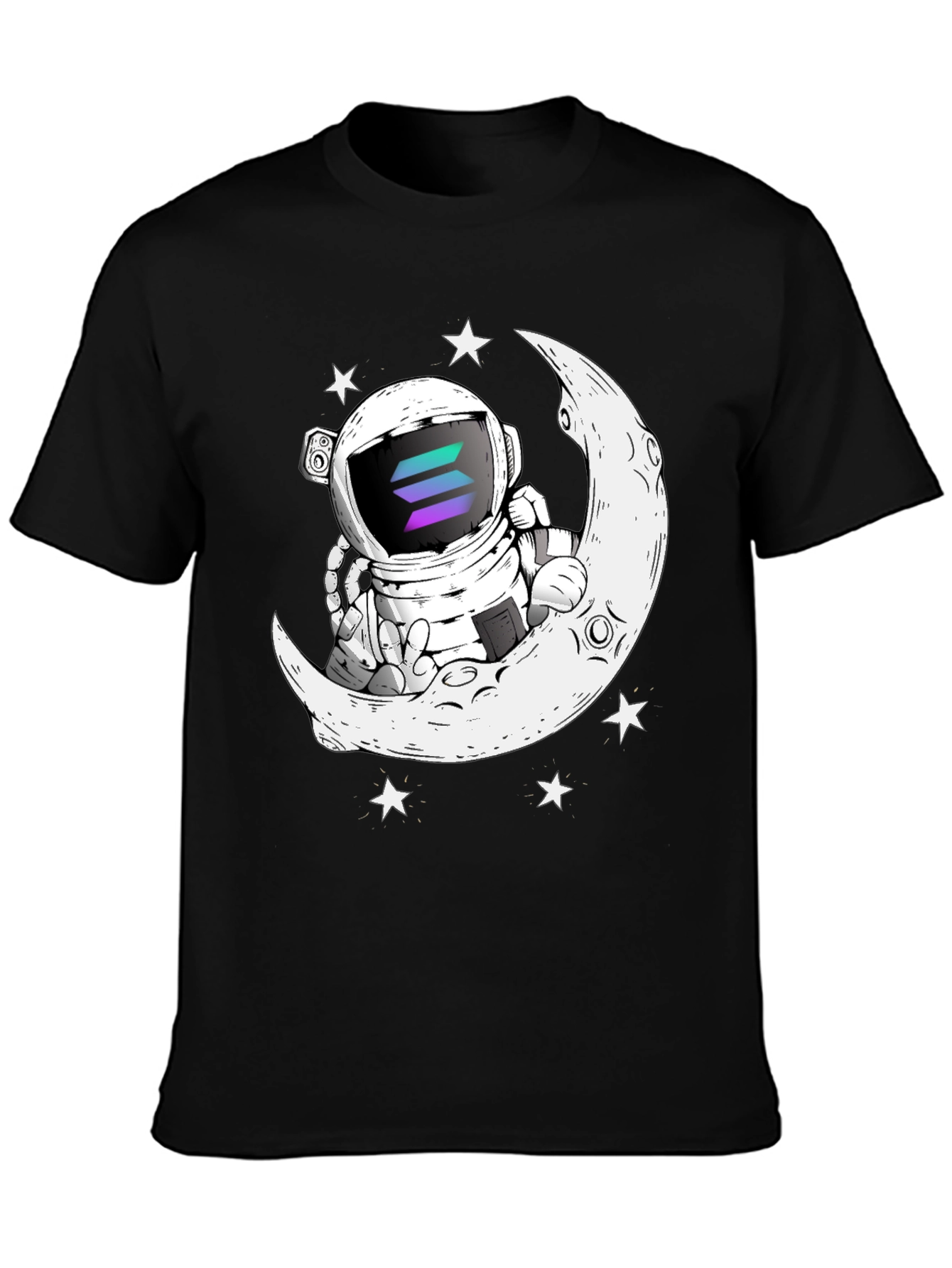 Astronaut Moon T-Shirt - Crypto Space Tee
