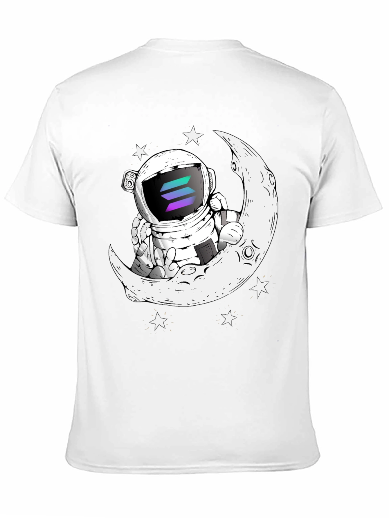 Astronaut Moon T-Shirt - Crypto Space Tee