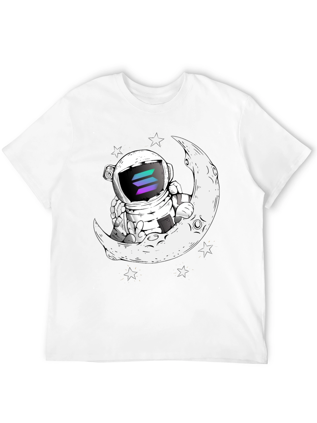 Astronaut Moon T-Shirt - Crypto Space Tee