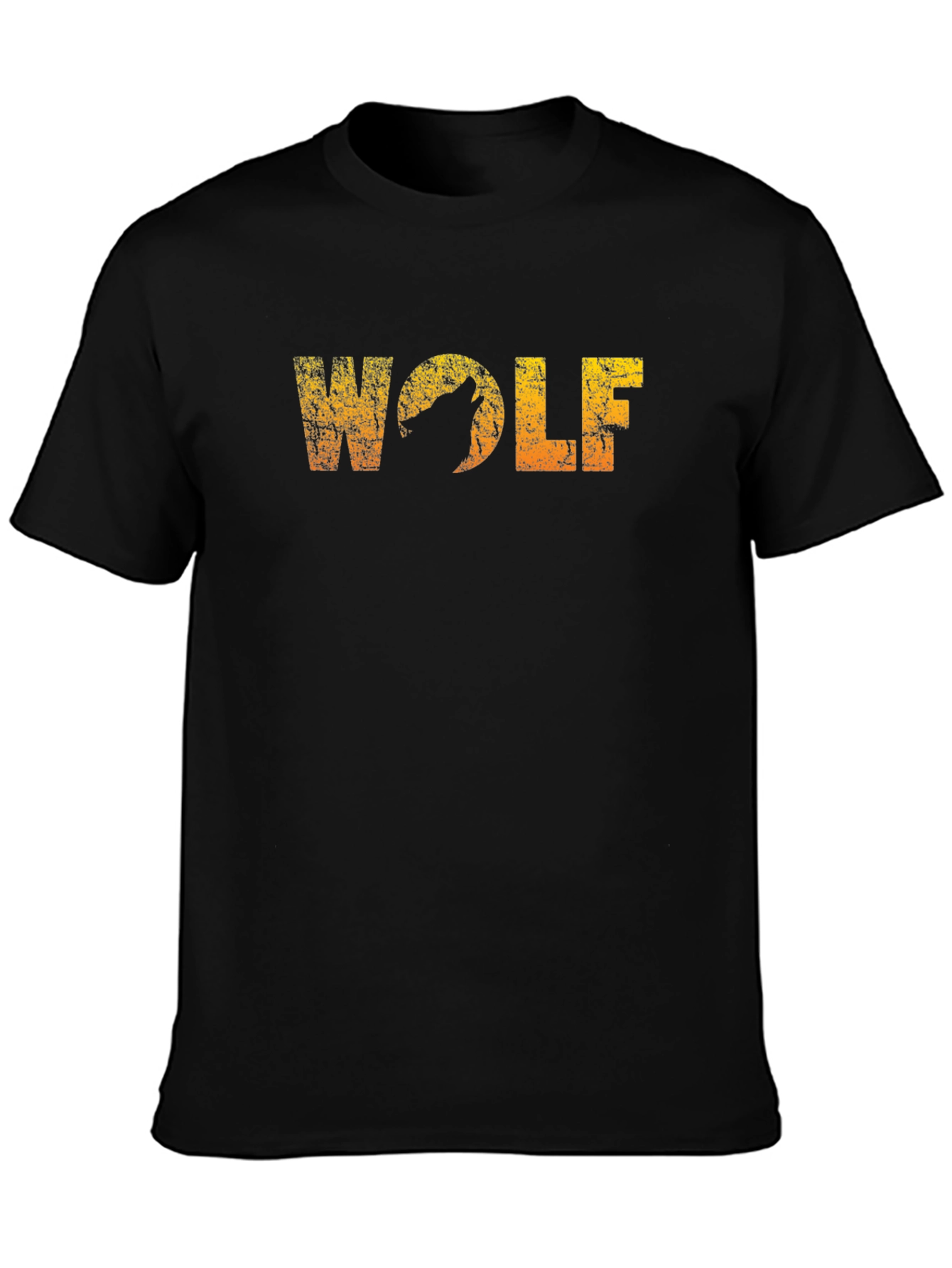 Wolf Graphic Black T-Shirt