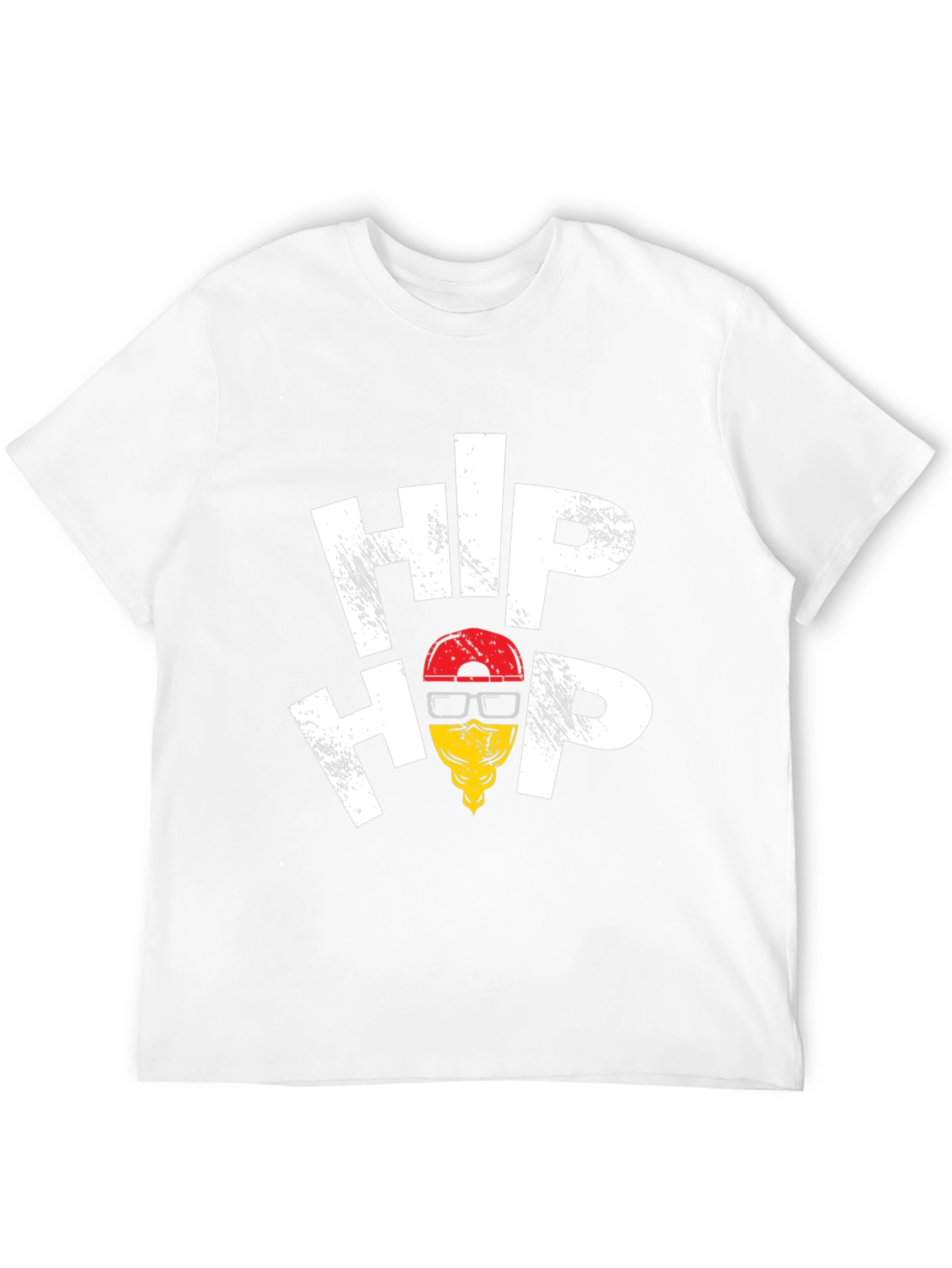 Hip Hop Graphic Tee - Trendy Black T-Shirt