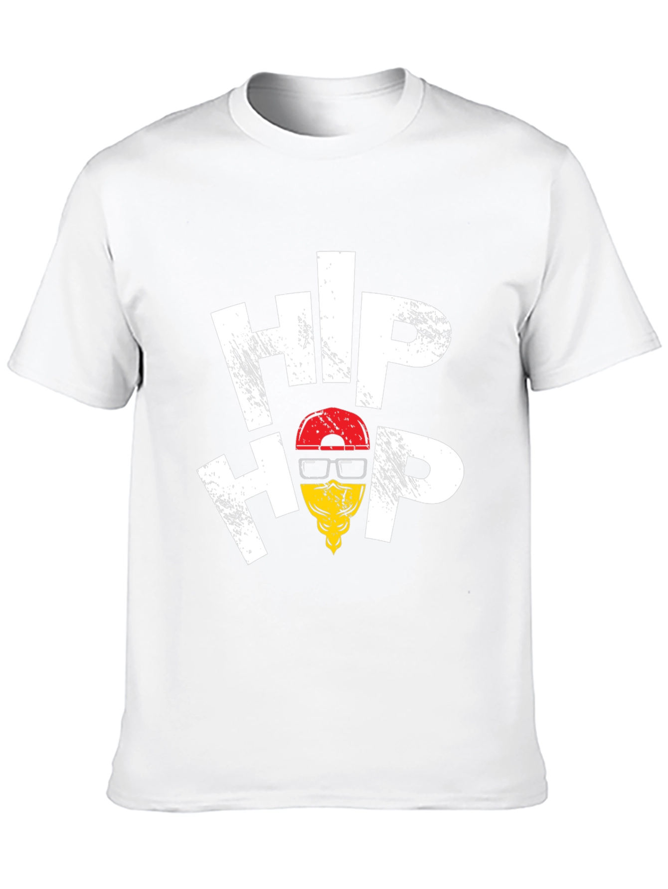 Hip Hop Graphic Tee - Trendy Black T-Shirt