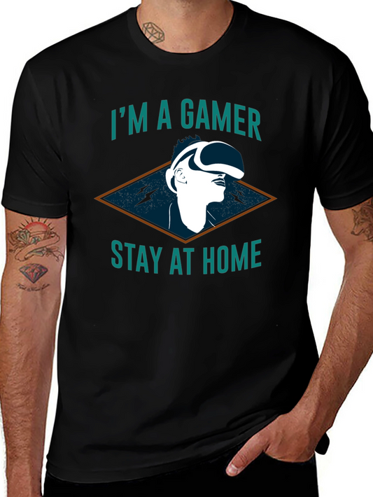 Gamer T-Shirt - Stay at Home and Game On!