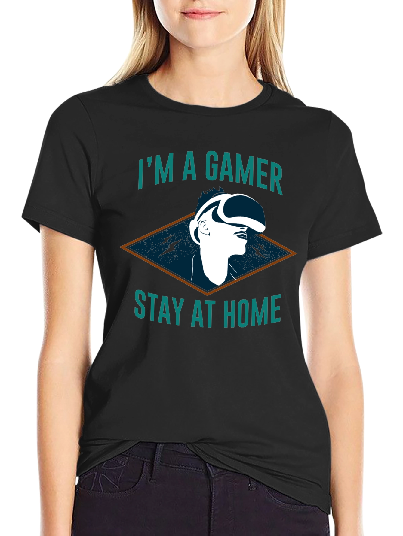 Gamer T-Shirt - Stay at Home and Game On!