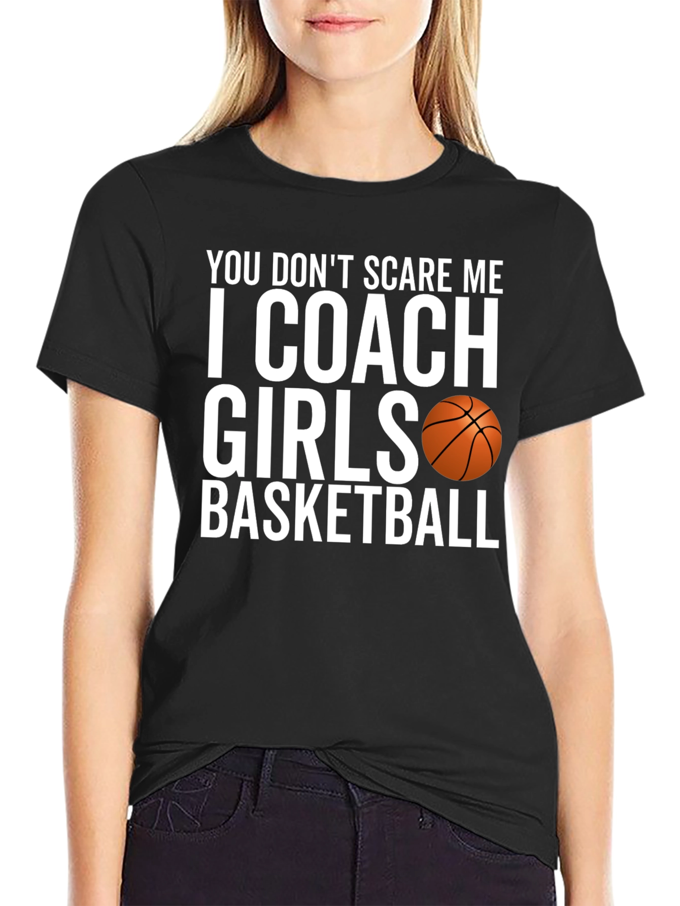 Coach Girls Basketball T-Shirt Funny Sports Tee