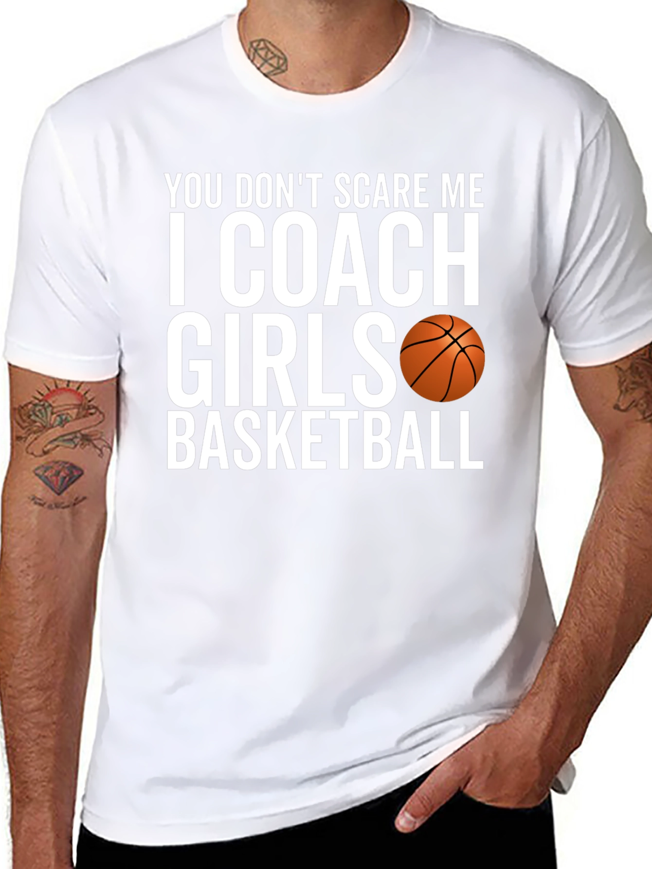 Coach Girls Basketball T-Shirt Funny Sports Tee