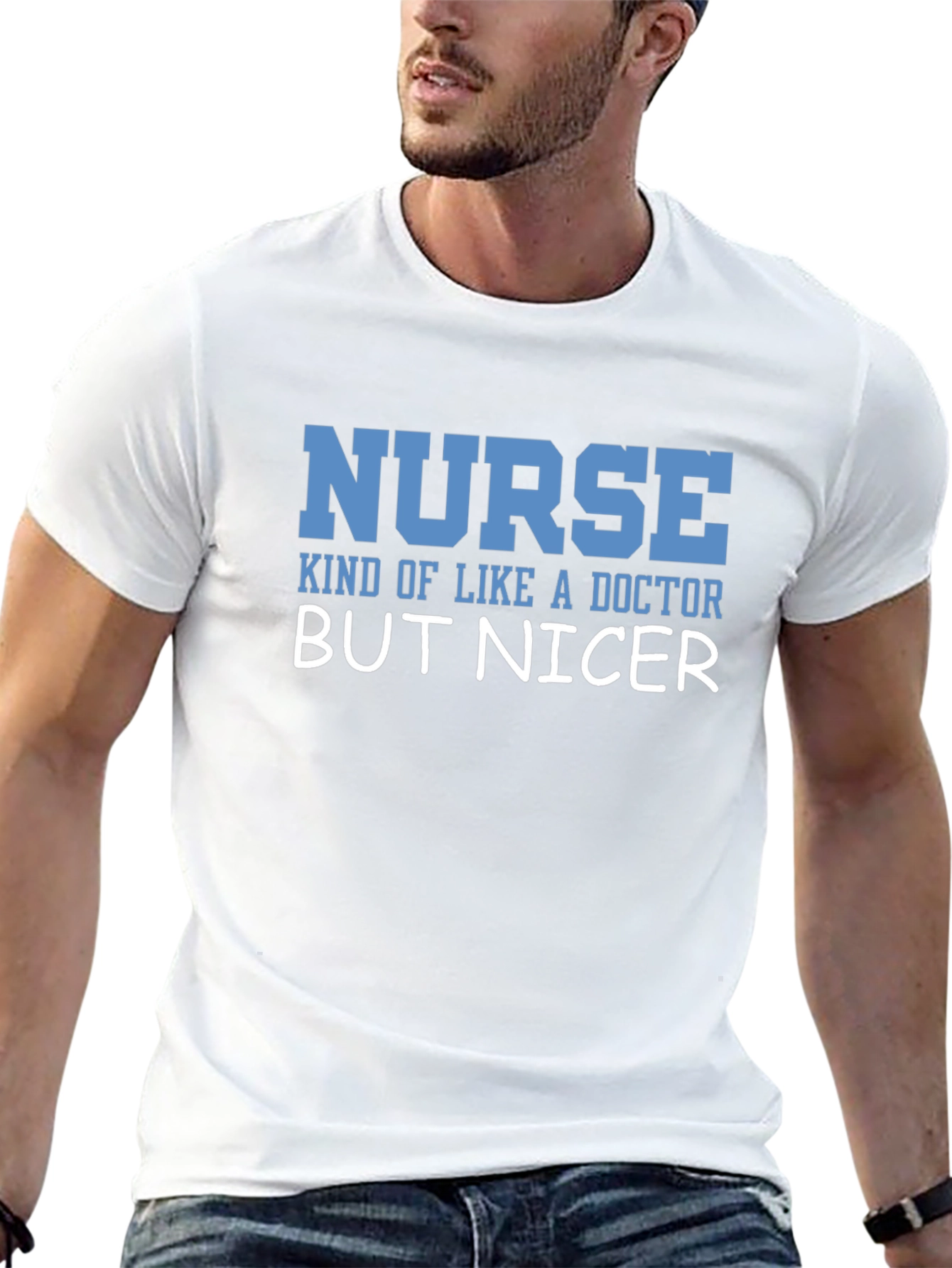 Nurse But Nicer T-Shirt - Funny Healthcare Apparel