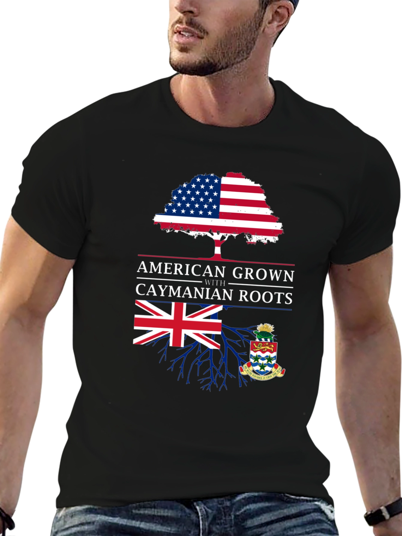 American Grown with Caymanian Roots T-Shirt