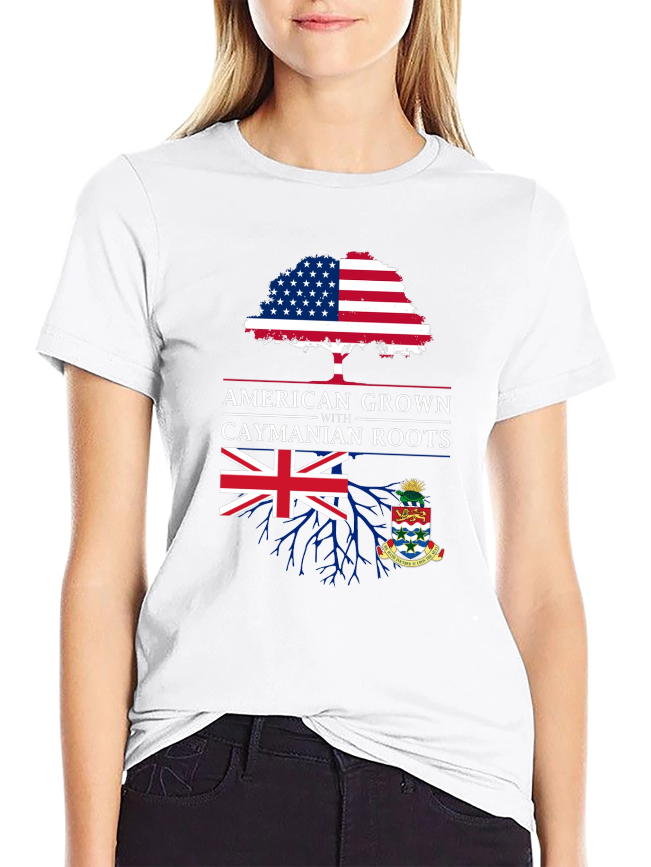 American Grown with Caymanian Roots T-Shirt
