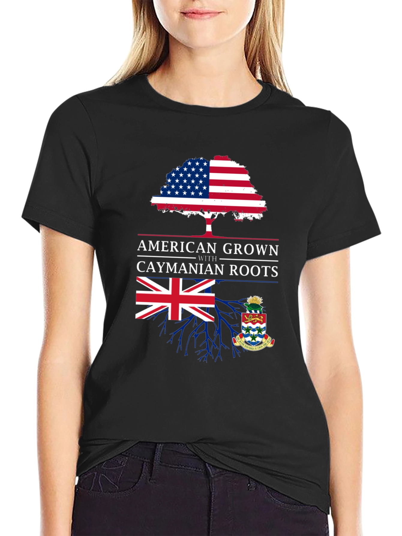 American Grown with Caymanian Roots T-Shirt