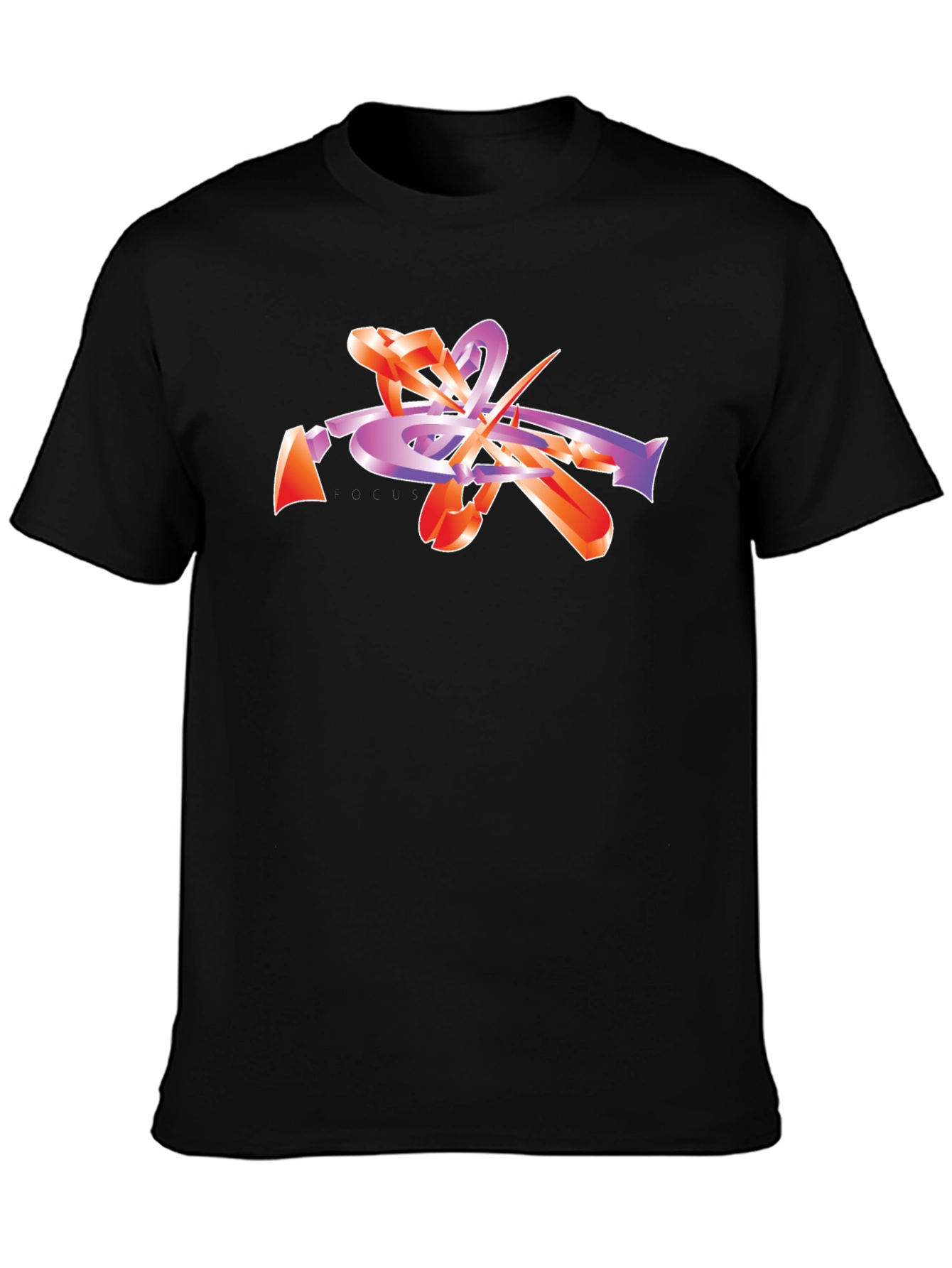 Abstract Trumpet Graphic Tee - Stylish Music Lover T-Shirt