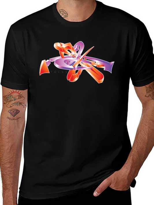 Abstract Trumpet Graphic Tee - Stylish Music Lover T-Shirt