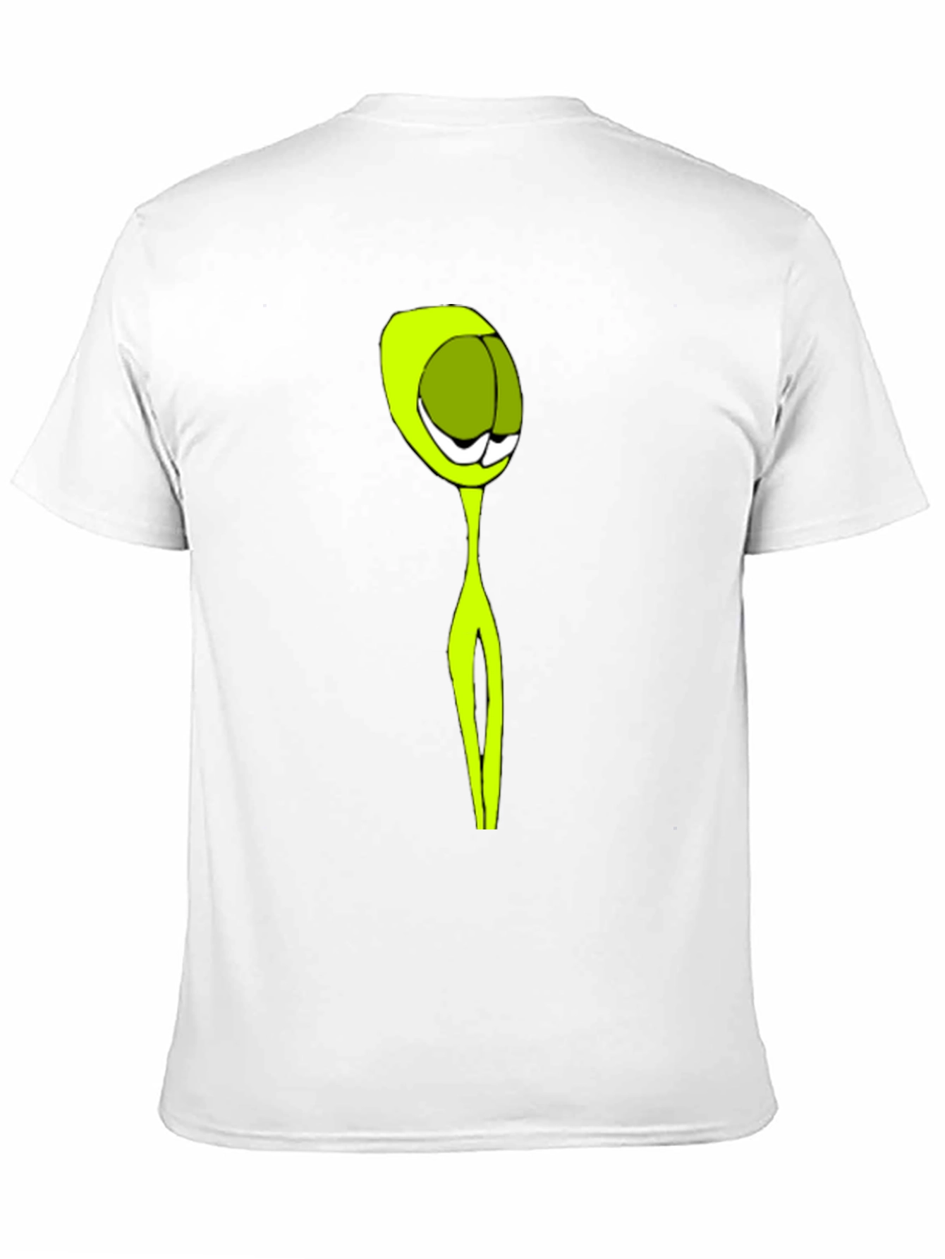 Abstract Alien Graphic Black T-Shirt